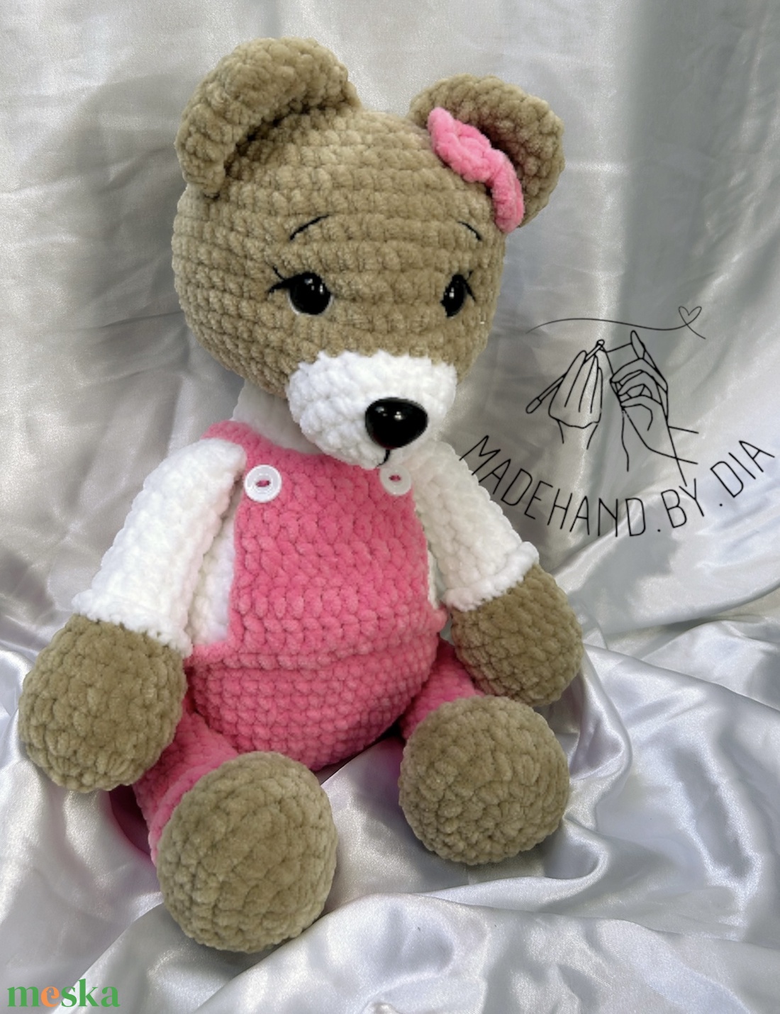 Horgolt Maci - játék & sport - plüssállat & játékfigura - maci - Meska.hu