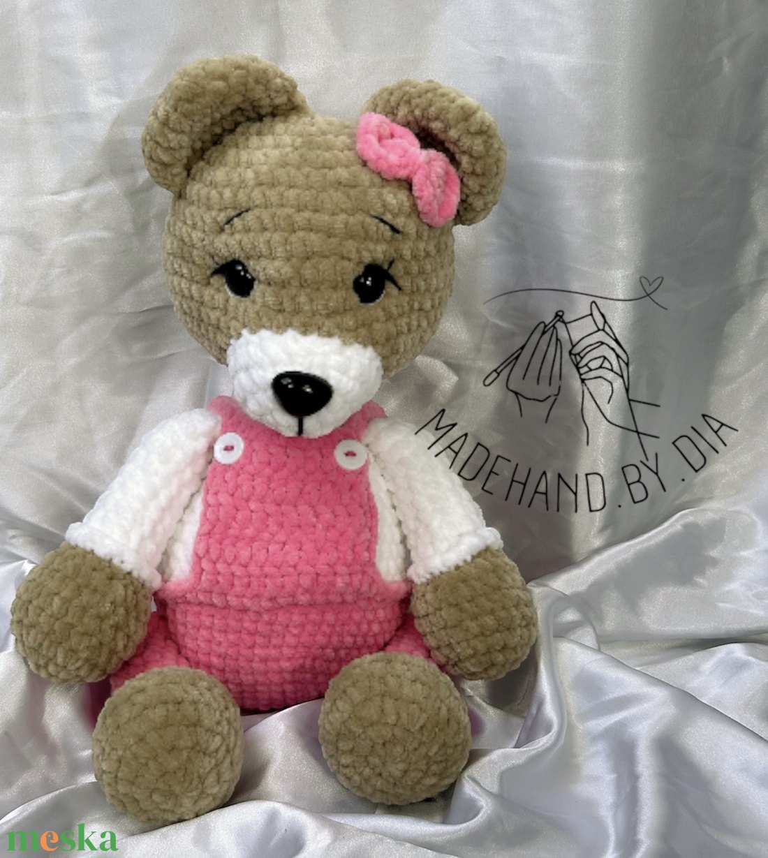 Horgolt Maci - játék & sport - plüssállat & játékfigura - maci - Meska.hu