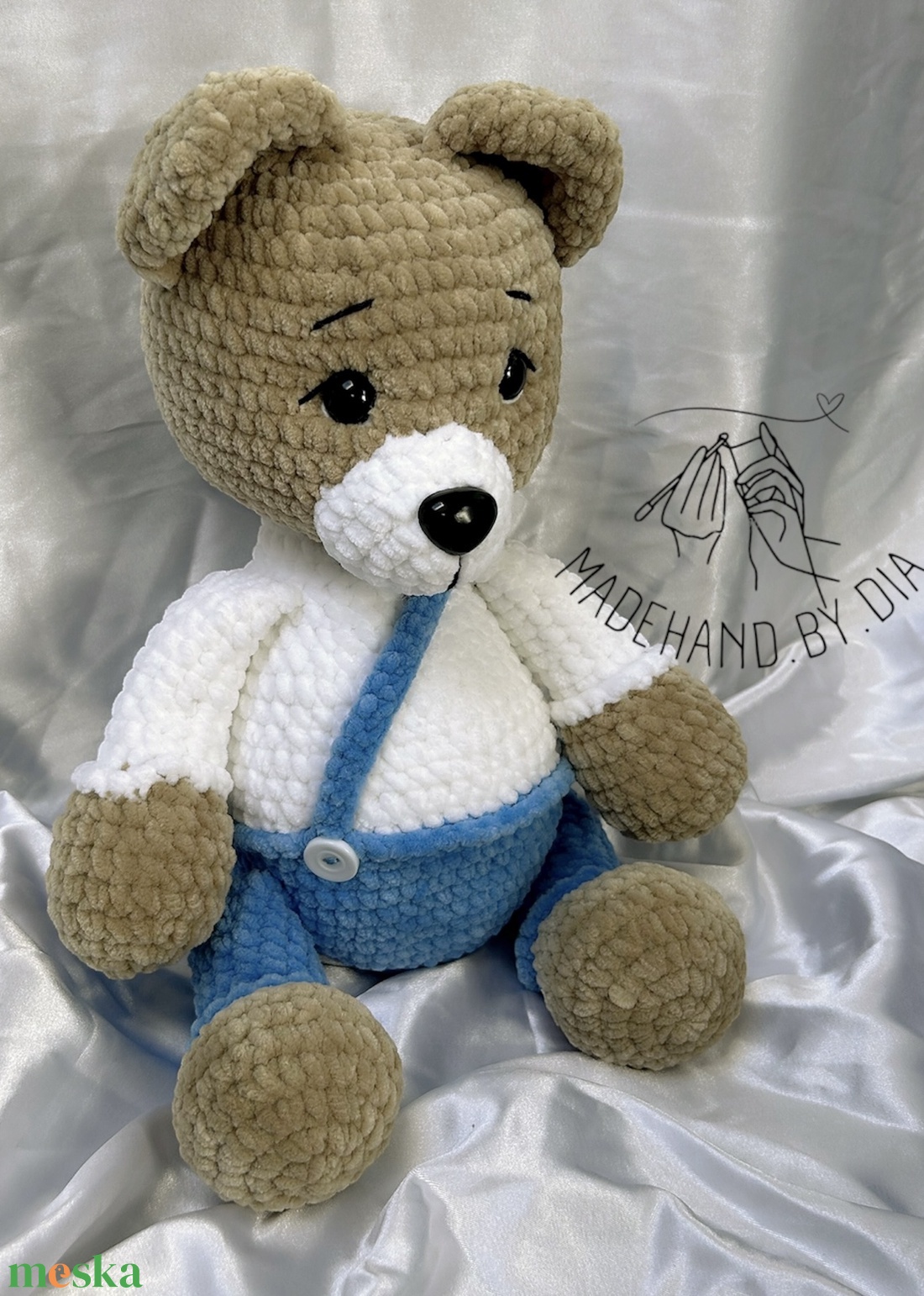 Horgolt Maci - játék & sport - plüssállat & játékfigura - maci - Meska.hu