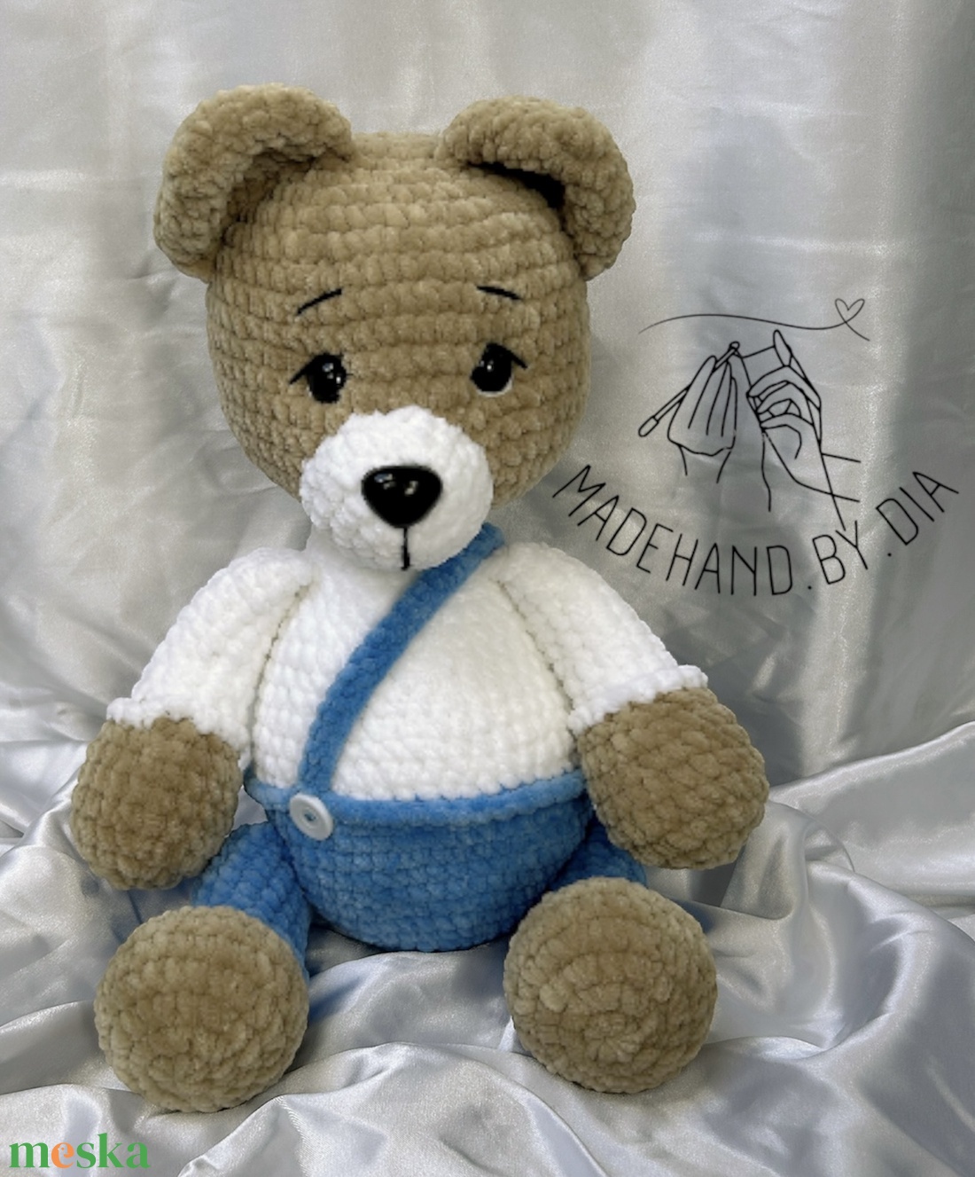 Horgolt Maci - játék & sport - plüssállat & játékfigura - maci - Meska.hu