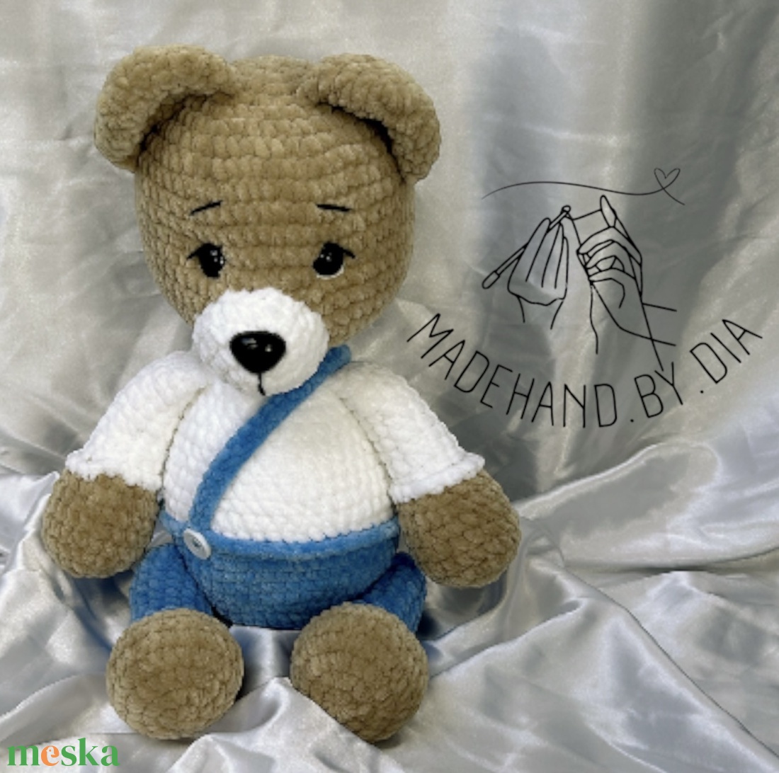 Horgolt Maci - játék & sport - plüssállat & játékfigura - maci - Meska.hu