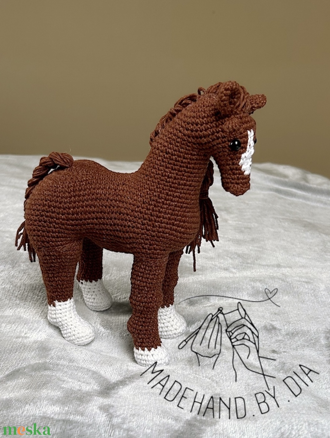 Horgolt Ló - játék & sport - plüssállat & játékfigura - ló - Meska.hu