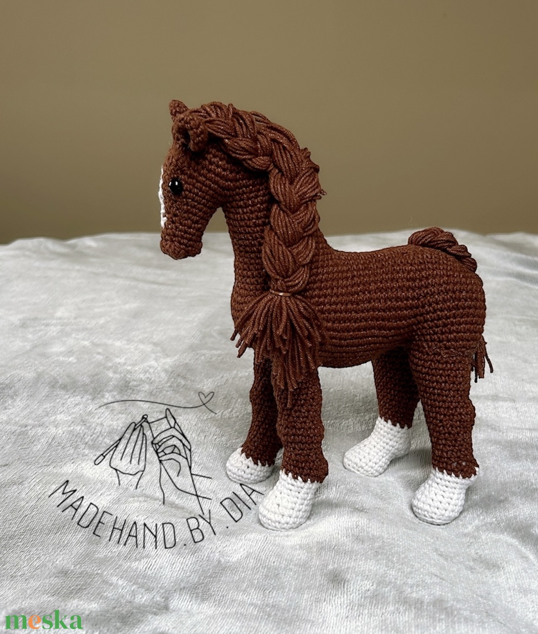 Horgolt Ló - játék & sport - plüssállat & játékfigura - ló - Meska.hu