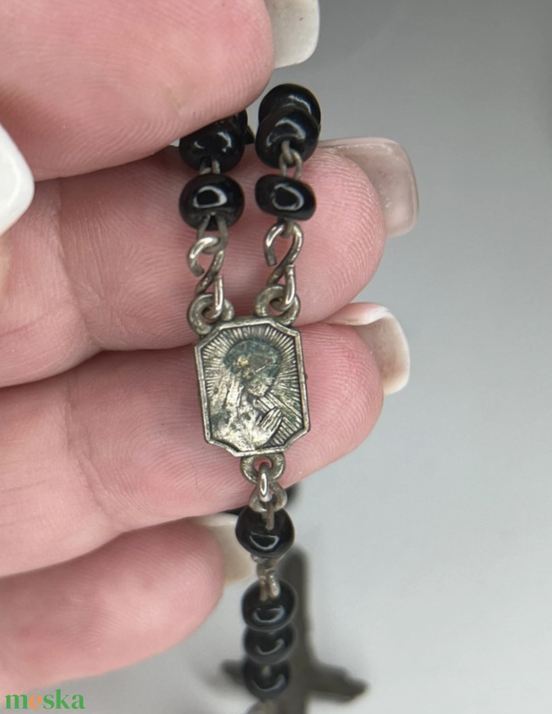 Vintage olasz rózsafüzér  - ékszer - nyaklánc - bogyós nyaklánc - Meska.hu