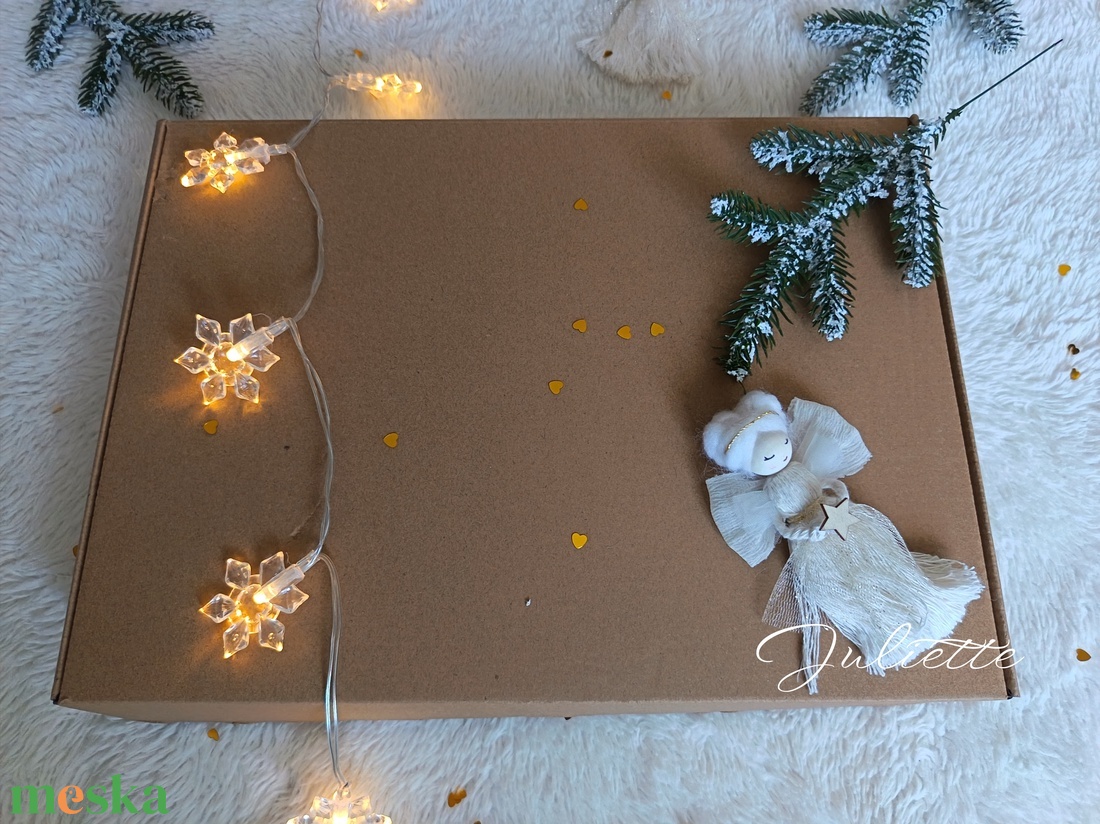 Karácsonyi masni kopogtató ajtódísz csengettyűvel - otthon & életmód - dekoráció - ajtó- és ablak dekoráció - ajtódísz & kopogtató - Meska.hu