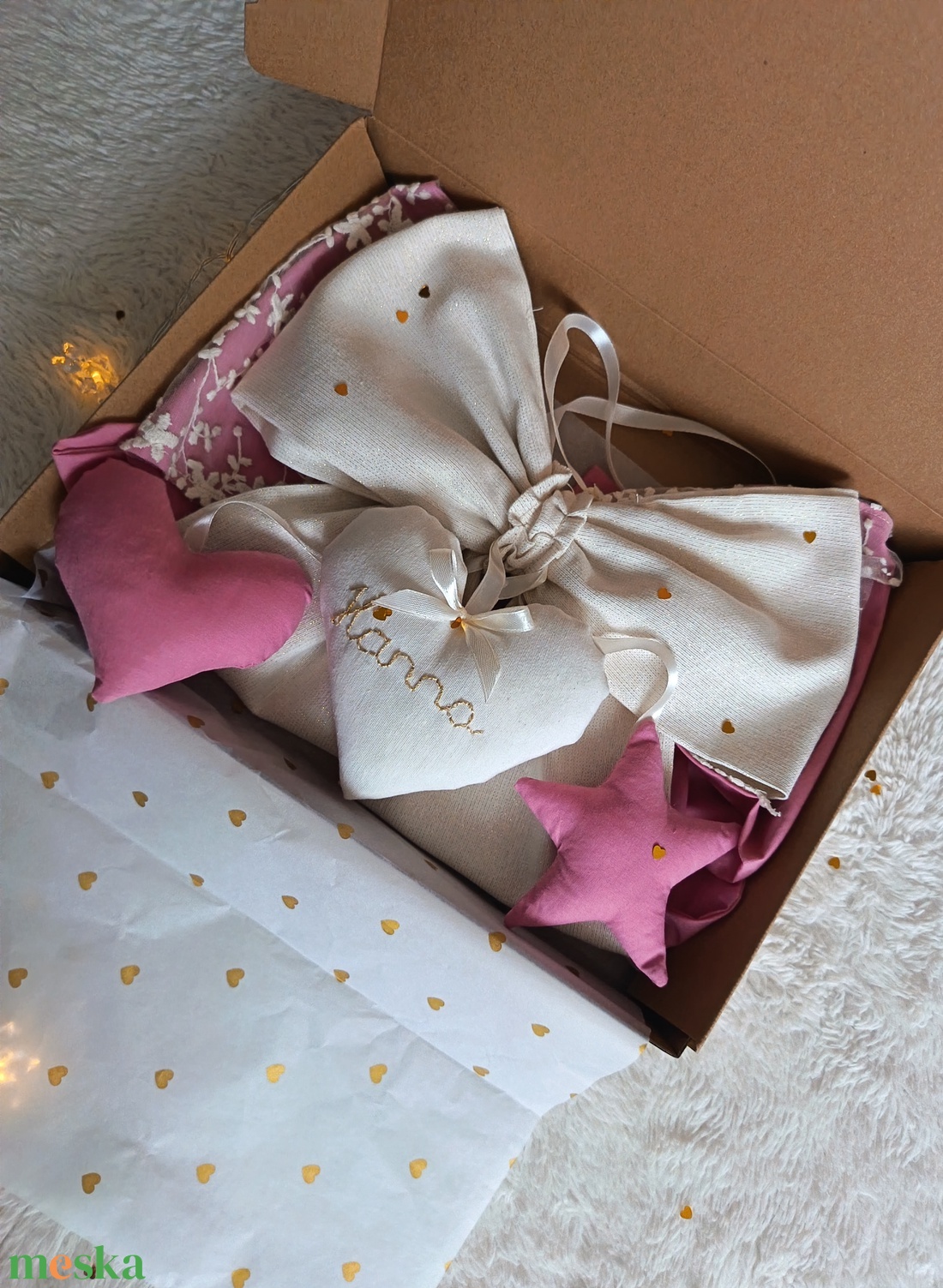 Babaváró Babaköszöntő Névtábla babaszobára masnin - otthon & életmód - babaszoba, gyerekszoba - babaszoba dekoráció - Meska.hu