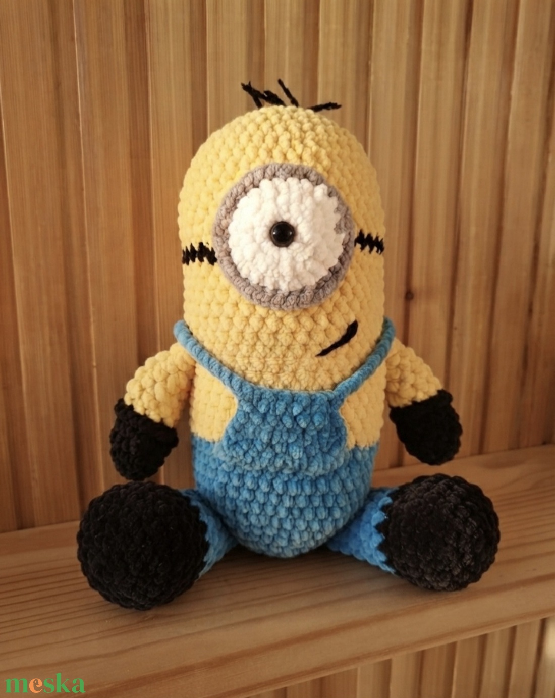 Horgolt plüss MINION figura - játék & sport - plüssállat & játékfigura - más figura - Meska.hu