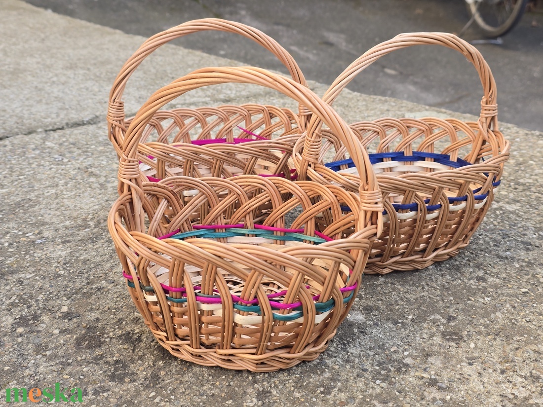 Húsvéti kosár 20cm - ünnepi díszek, dekorációk - húsvéti díszek és dekorációk - húsvéti kosár - Meska.hu