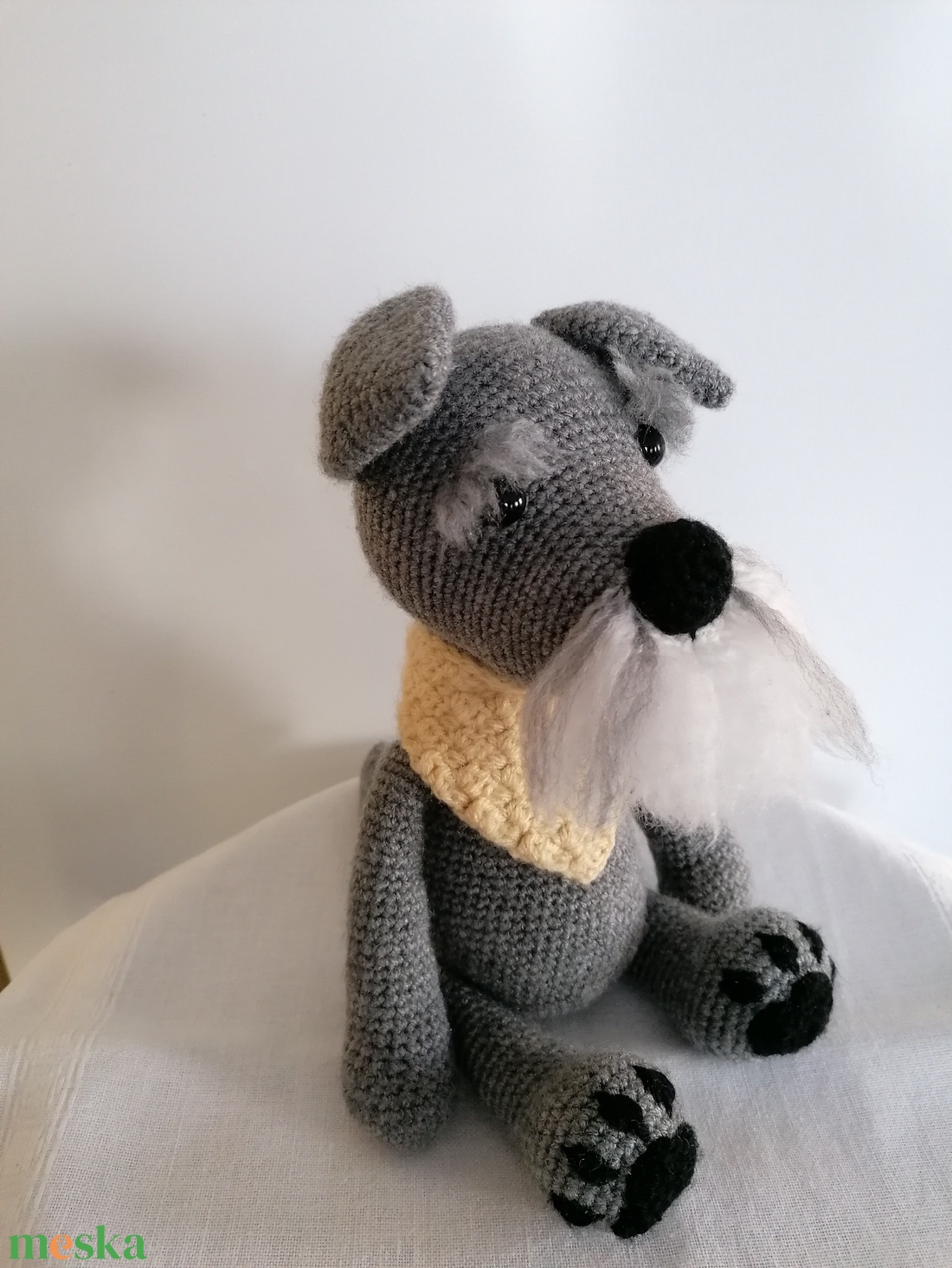 Amigurumi kutya /schnauzer - játék & sport - plüssállat & játékfigura - kutya - Meska.hu Amigurumi kutya /schnauzer - játék & sport - plüssállat & játékfigura - kutya - Meska.hu