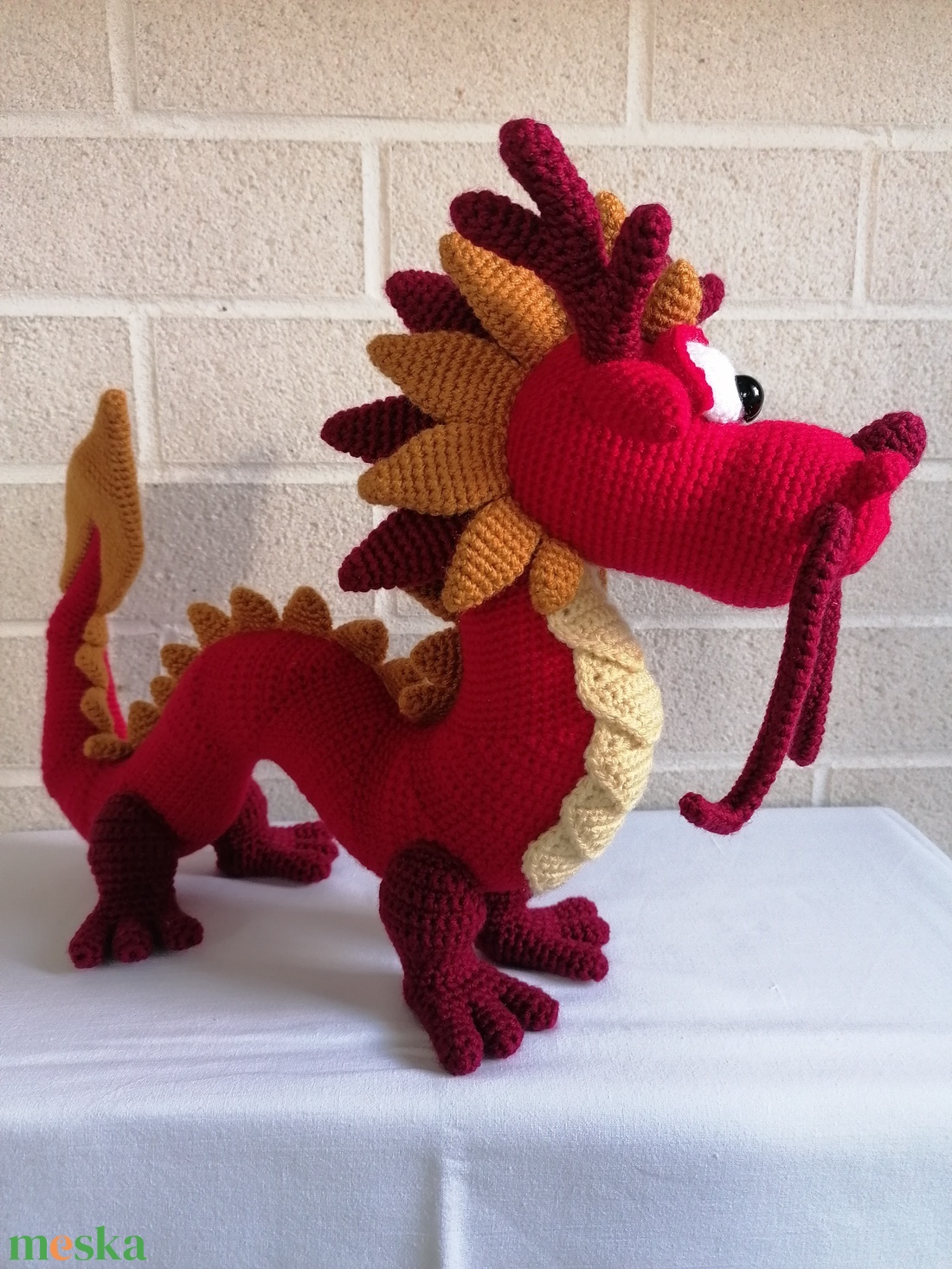 Amigurumi sárkány - otthon & életmód - dekoráció - asztal és polc dekoráció - asztaldísz - Meska.hu Amigurumi sárkány - otthon & életmód - dekoráció - asztal és polc dekoráció - asztaldísz - Meska.hu