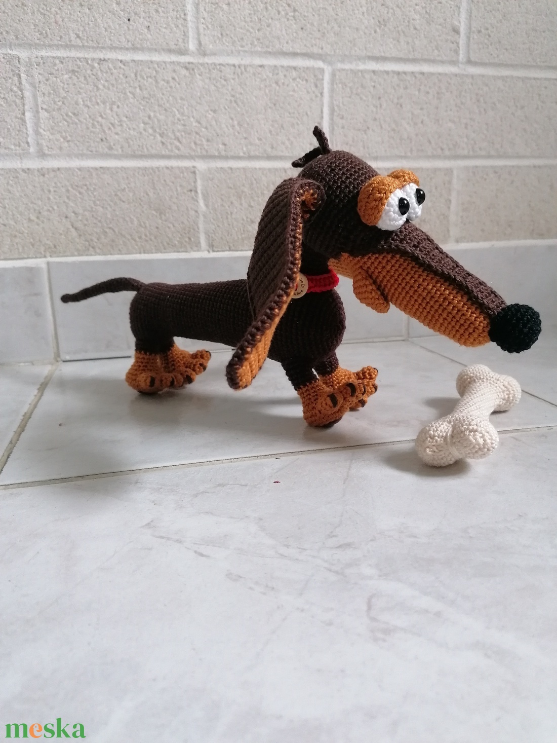 Amigurumi kutya /tacskó - játék & sport - plüssállat & játékfigura - kutya - Meska.hu Amigurumi kutya /tacskó - játék & sport - plüssállat & játékfigura - kutya - Meska.hu