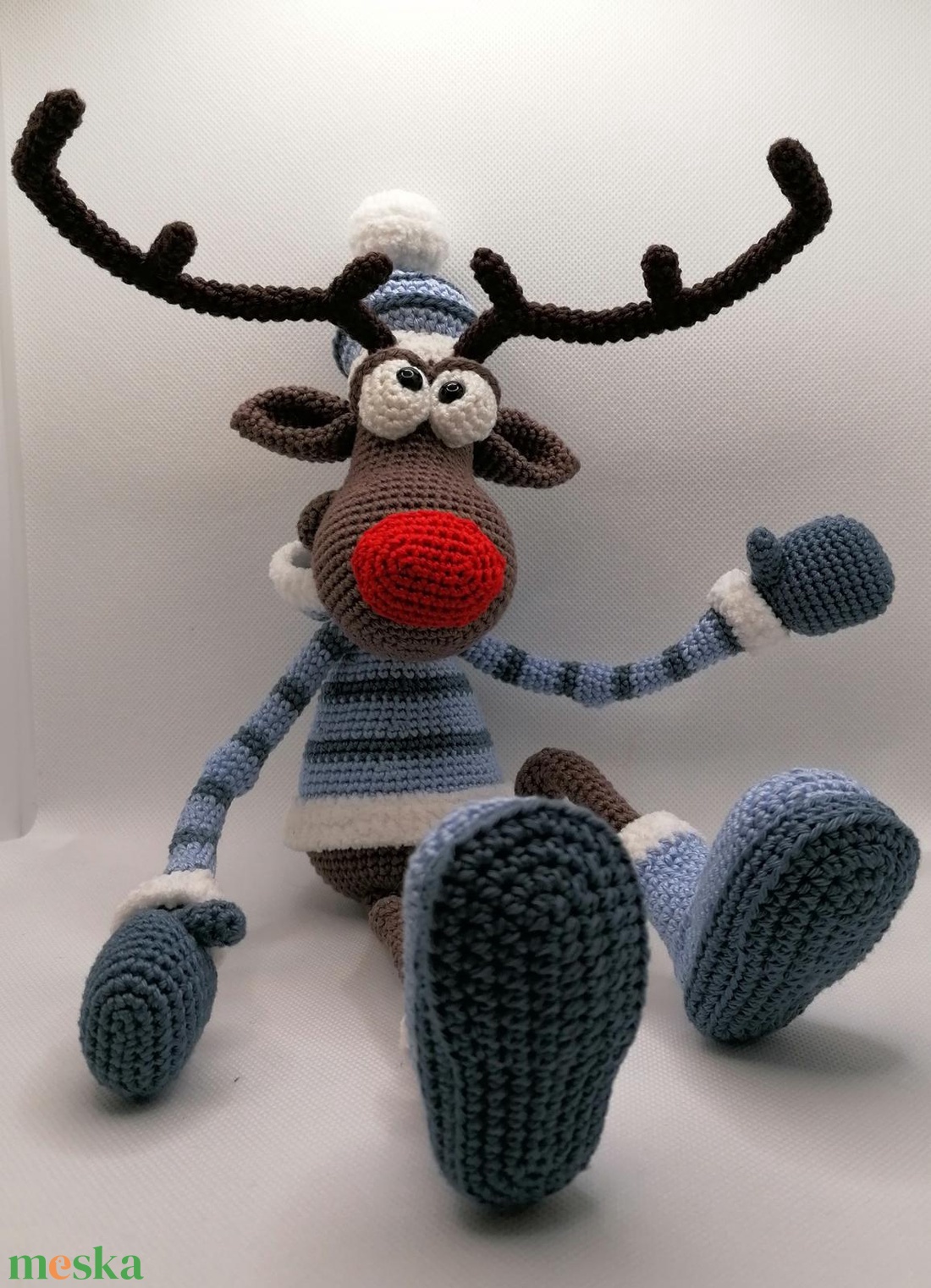 Amigurumi rénszarvas - karácsony - karácsonyi lakásdekoráció - karácsonyi manók, figurák - Meska.hu Amigurumi rénszarvas - karácsony - karácsonyi lakásdekoráció - karácsonyi manók, figurák - Meska.hu
