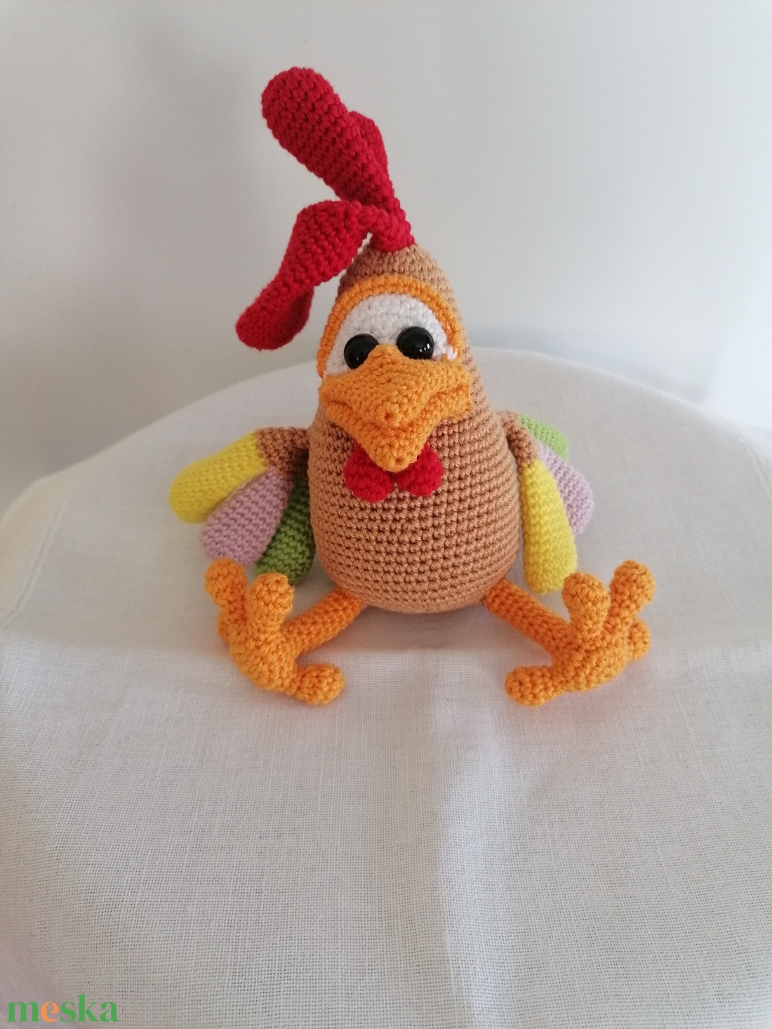 Amigurumi csirke  - otthon & életmód - dekoráció - asztal és polc dekoráció - asztaldísz - Meska.hu