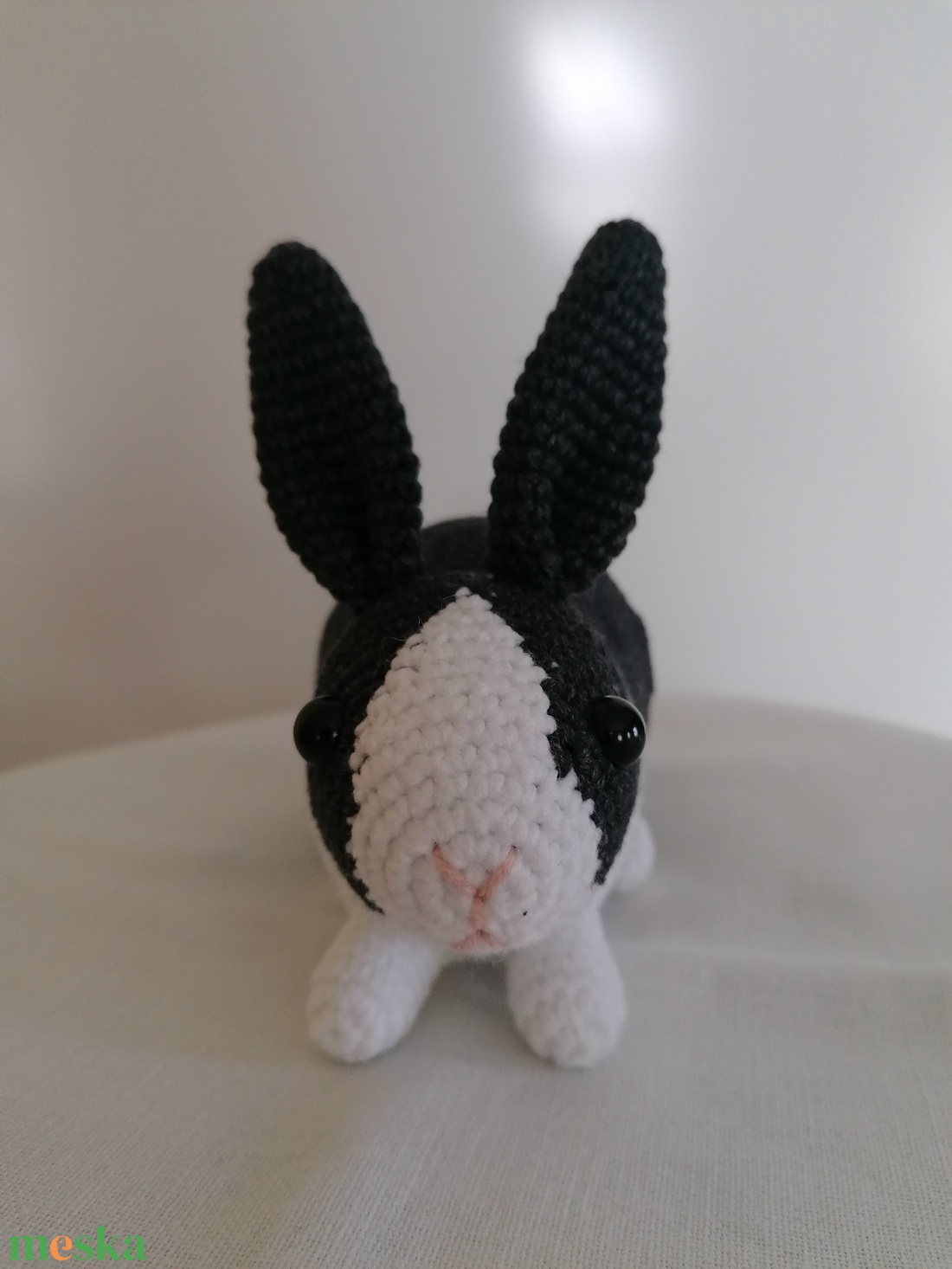 Amigurumi tarka nyúl  - játék & sport - plüssállat & játékfigura - nyuszi - Meska.hu