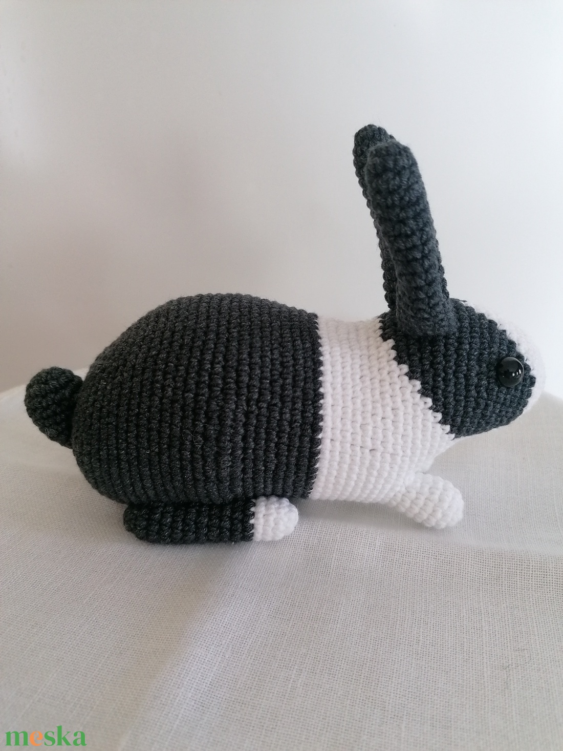 Amigurumi tarka nyúl  - játék & sport - plüssállat & játékfigura - nyuszi - Meska.hu