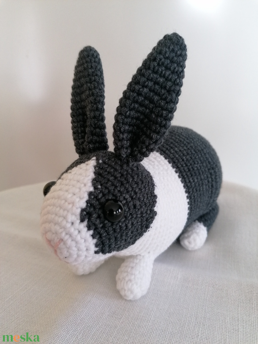 Amigurumi tarka nyúl  - játék & sport - plüssállat & játékfigura - nyuszi - Meska.hu