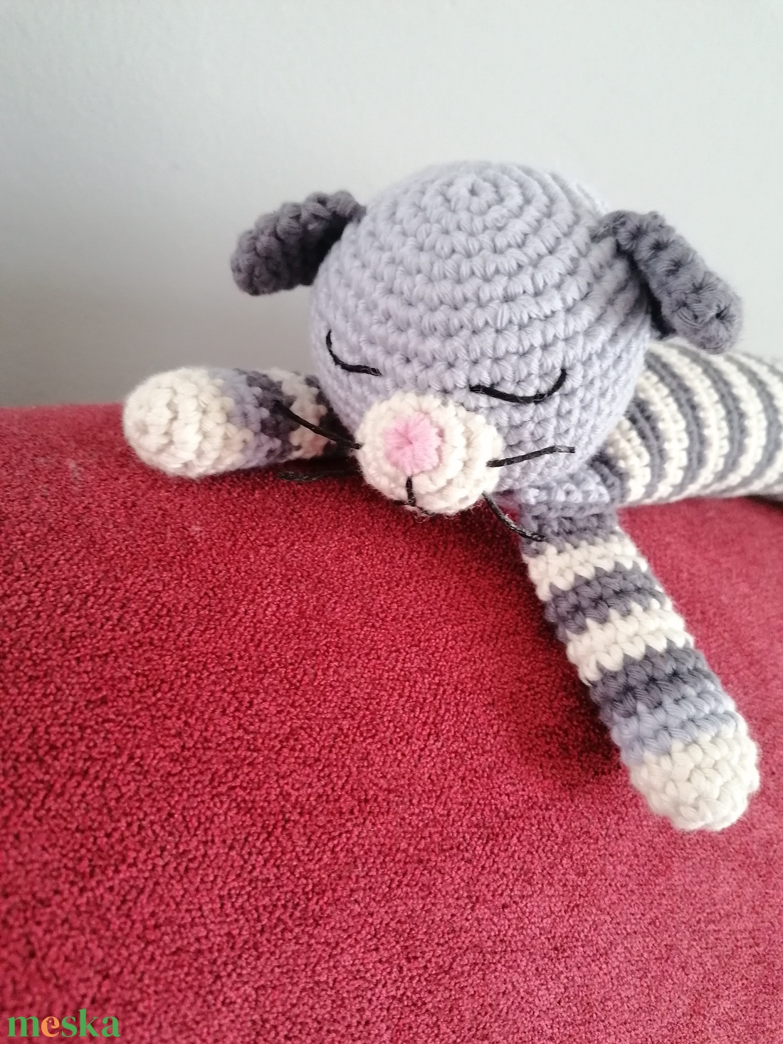 Amigurumi alvó cica - játék & sport - plüssállat & játékfigura - cica - Meska.hu Amigurumi alvó cica - játék & sport - plüssállat & játékfigura - cica - Meska.hu