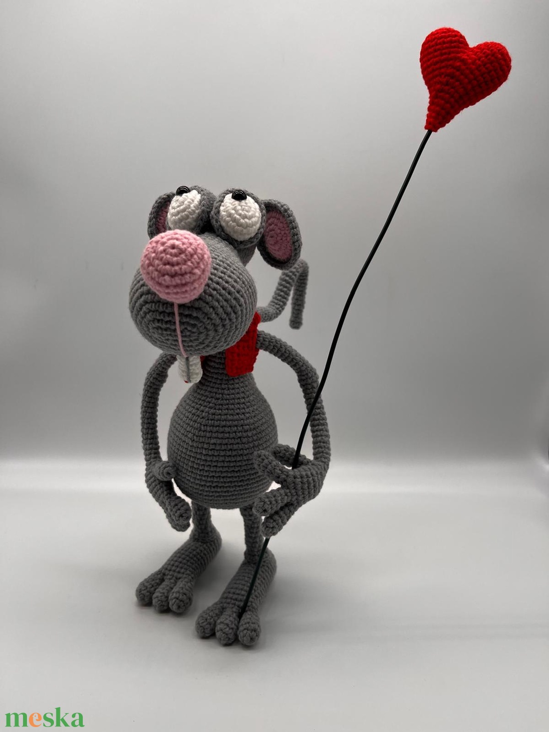 Amigurumi romantikus patkány  - játék & sport - plüssállat & játékfigura - más figura - Meska.hu