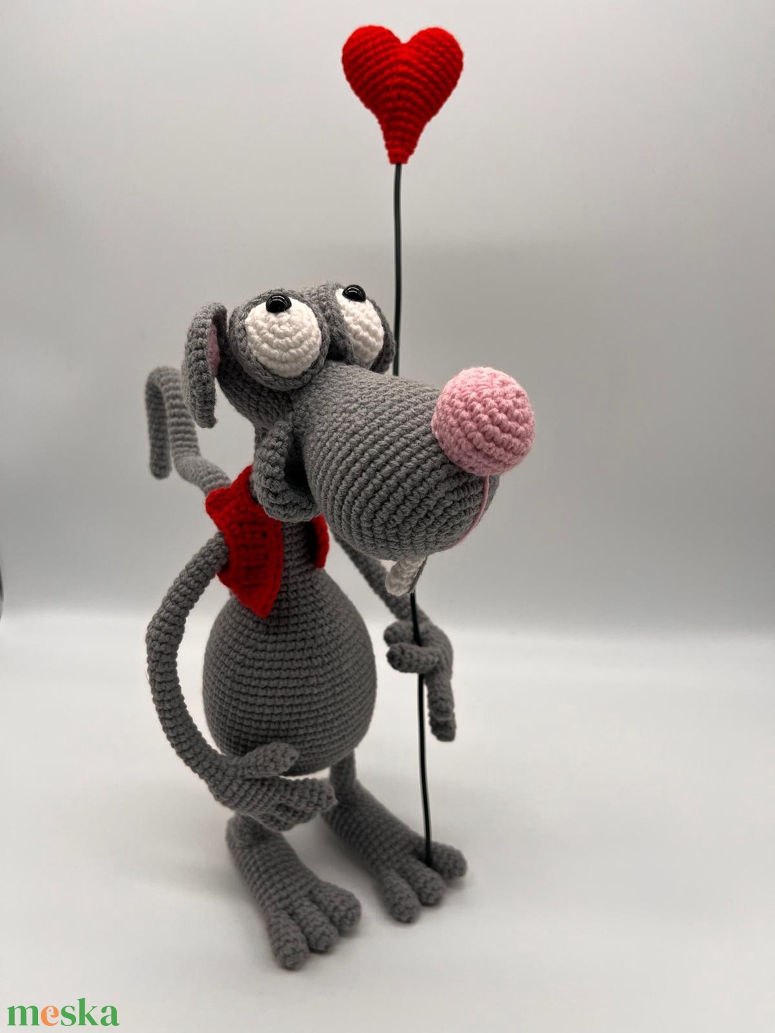 Amigurumi romantikus patkány  - játék & sport - plüssállat & játékfigura - más figura - Meska.hu