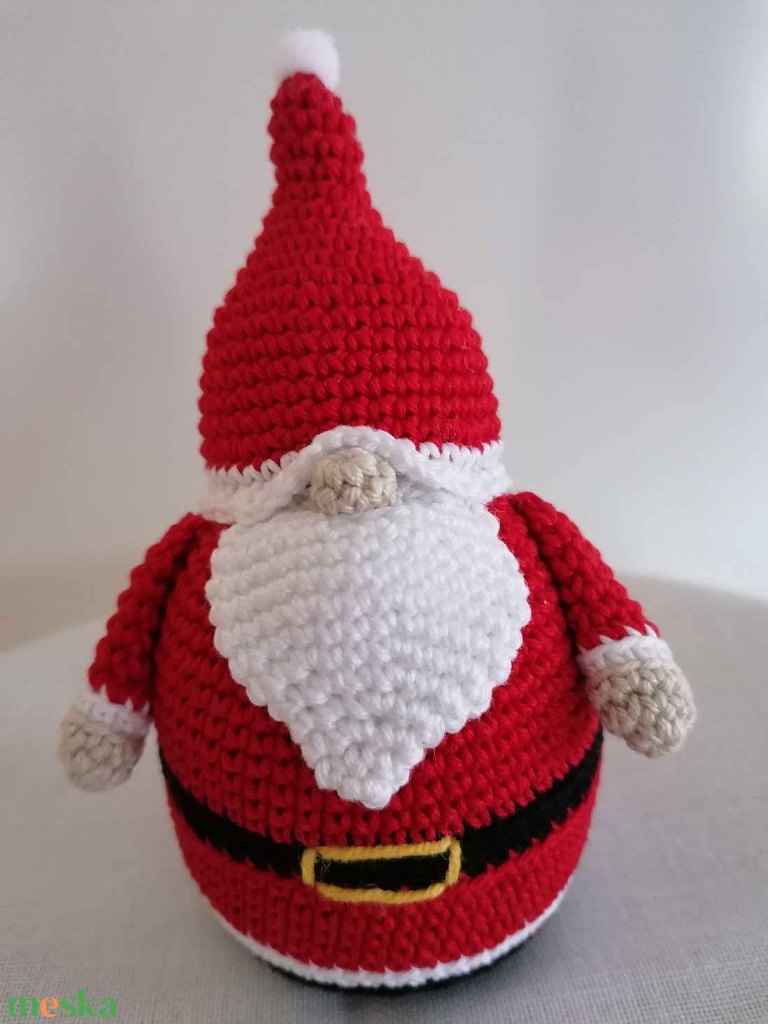 Amigurumi mikulás gnóm  - játék & sport - plüssállat & játékfigura - más figura - Meska.hu