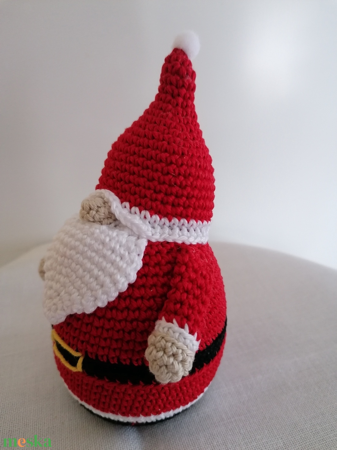 Amigurumi mikulás gnóm  - játék & sport - plüssállat & játékfigura - más figura - Meska.hu