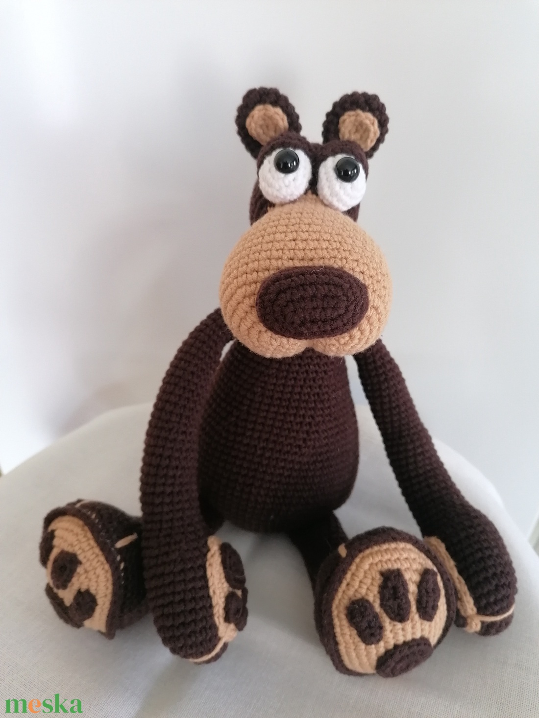 Horgolt maci - játék & sport - plüssállat & játékfigura - maci - Meska.hu