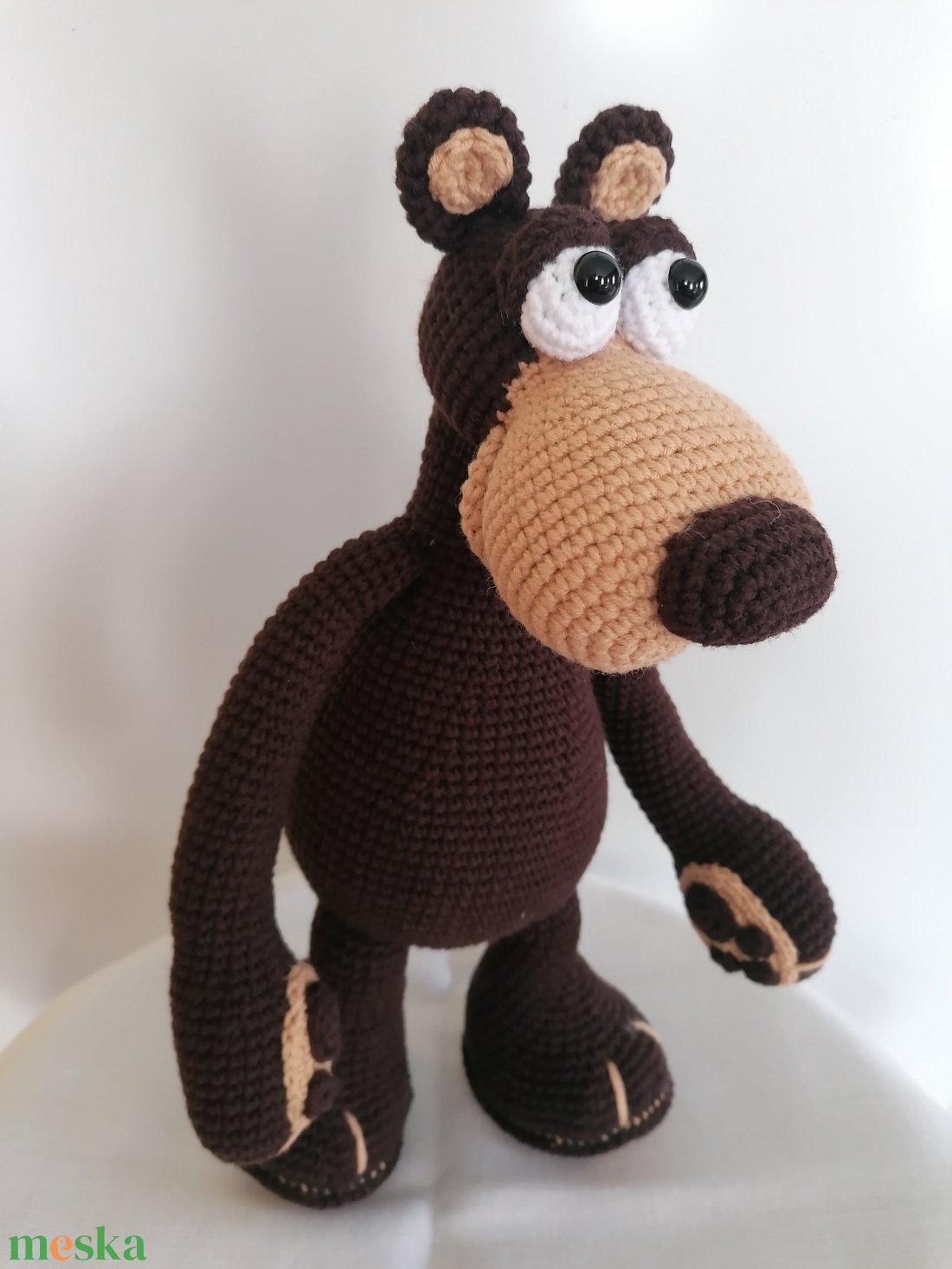 Horgolt maci - játék & sport - plüssállat & játékfigura - maci - Meska.hu