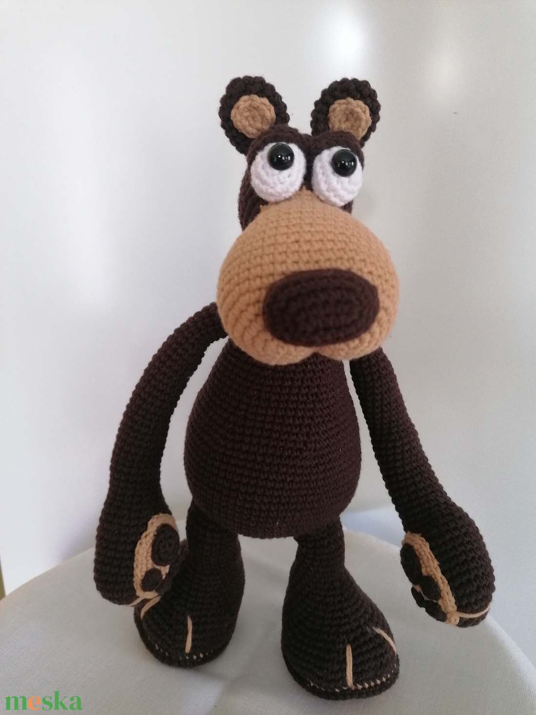 Horgolt maci - játék & sport - plüssállat & játékfigura - maci - Meska.hu