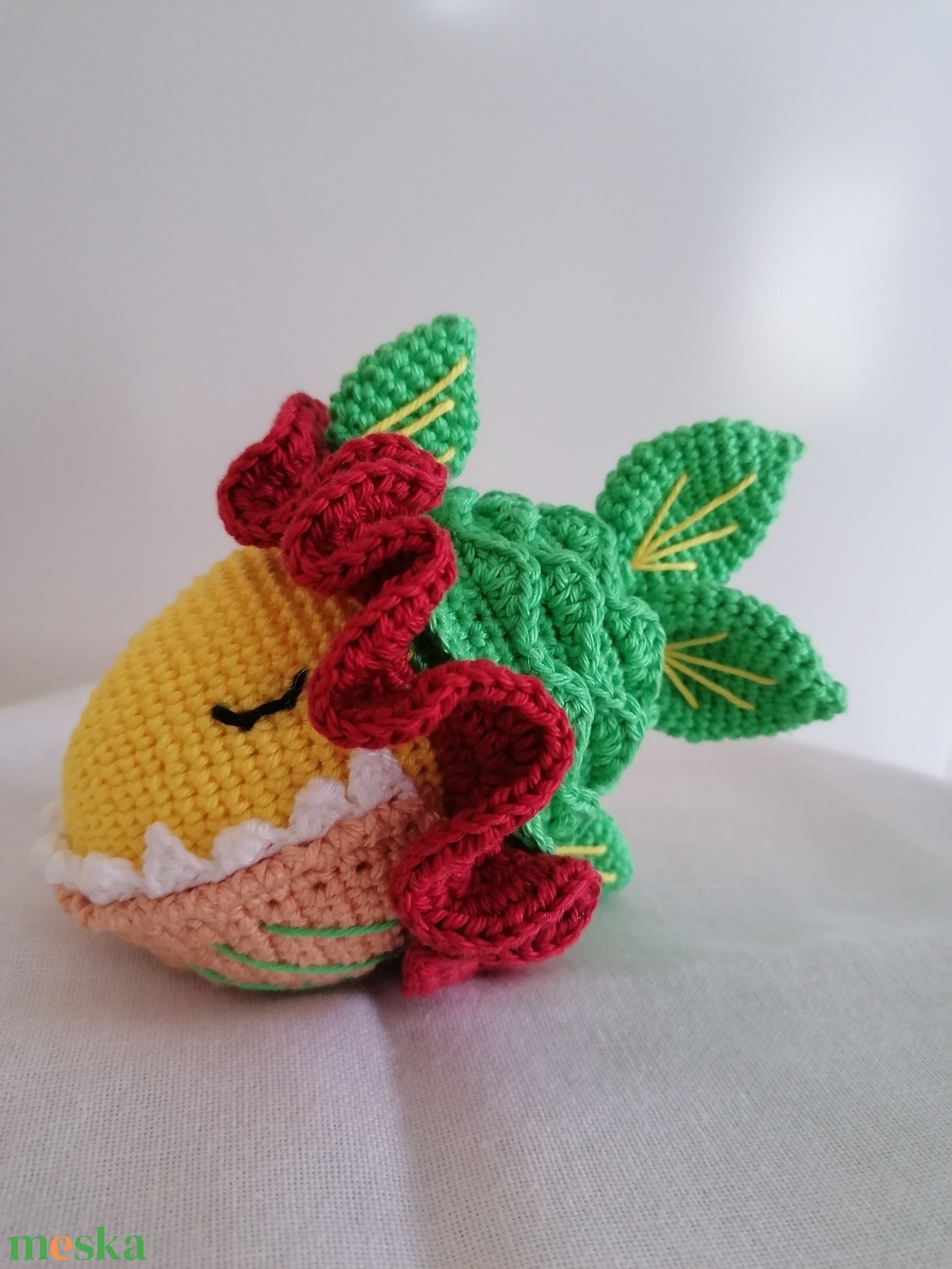 Amigurumi színes hal  - játék & sport - plüssállat & játékfigura - hal - Meska.hu