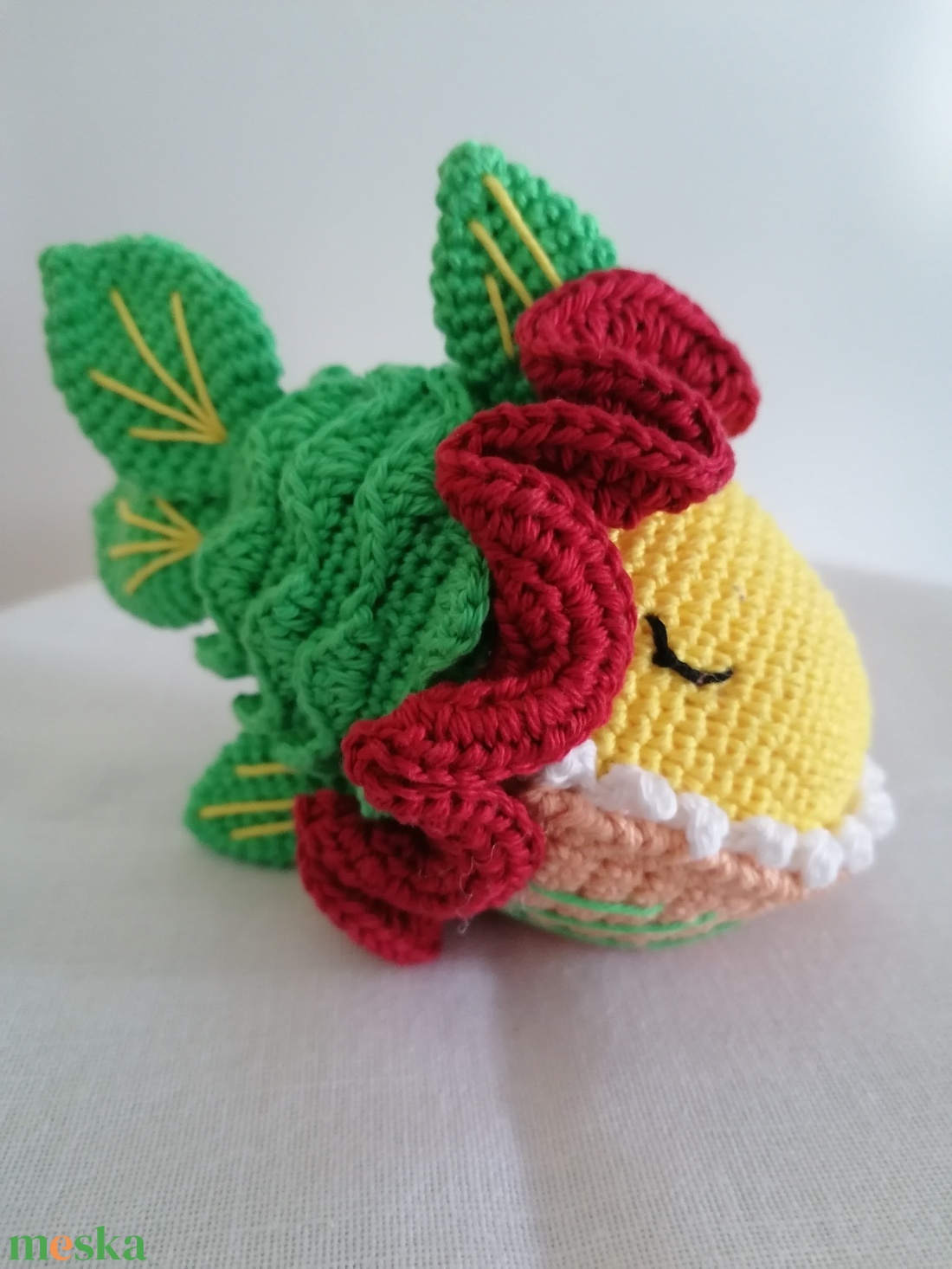 Amigurumi színes hal  - játék & sport - plüssállat & játékfigura - hal - Meska.hu