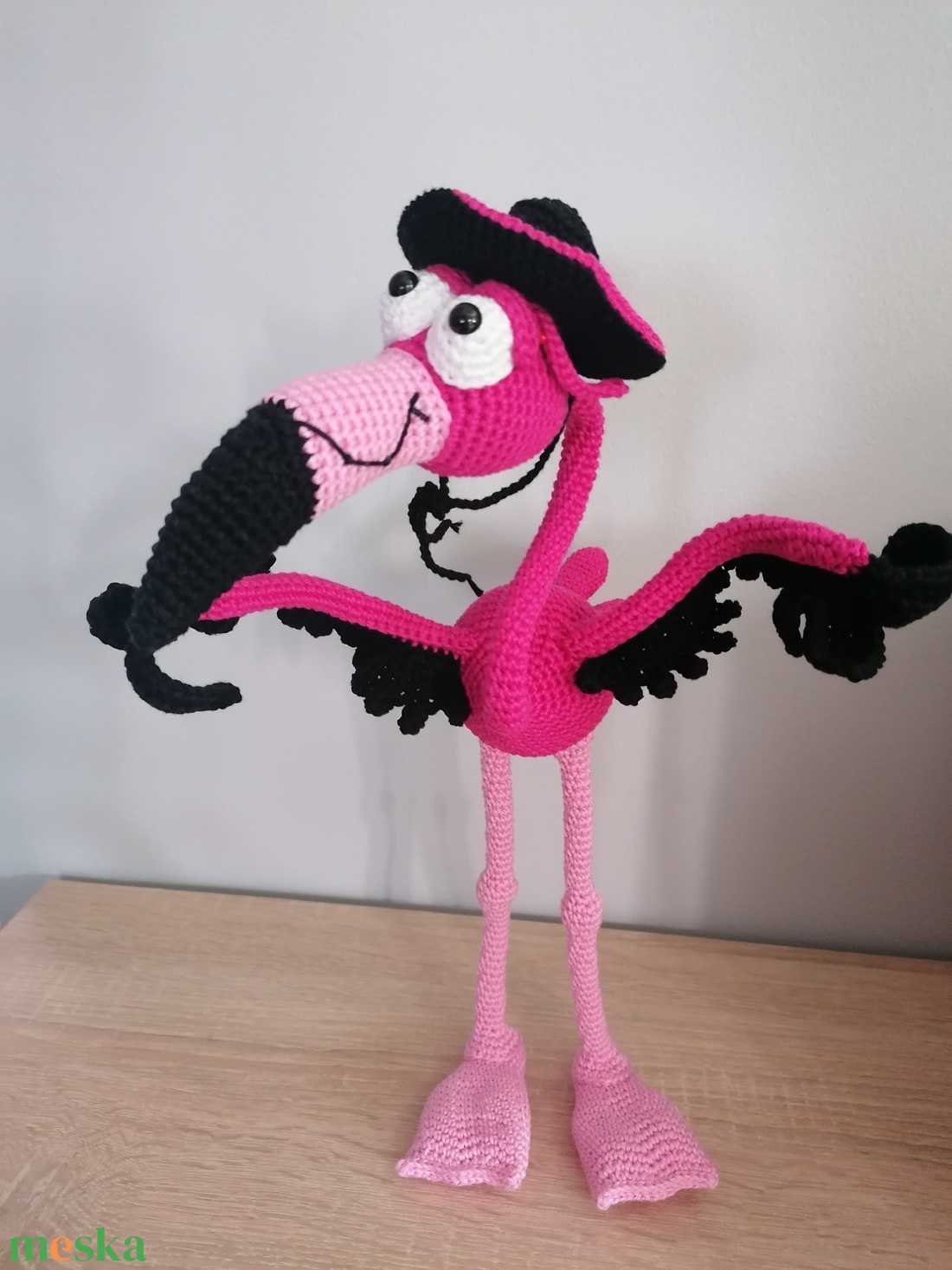 Amigurumi flamingó  - otthon & életmód - dekoráció - dísztárgy - Meska.hu