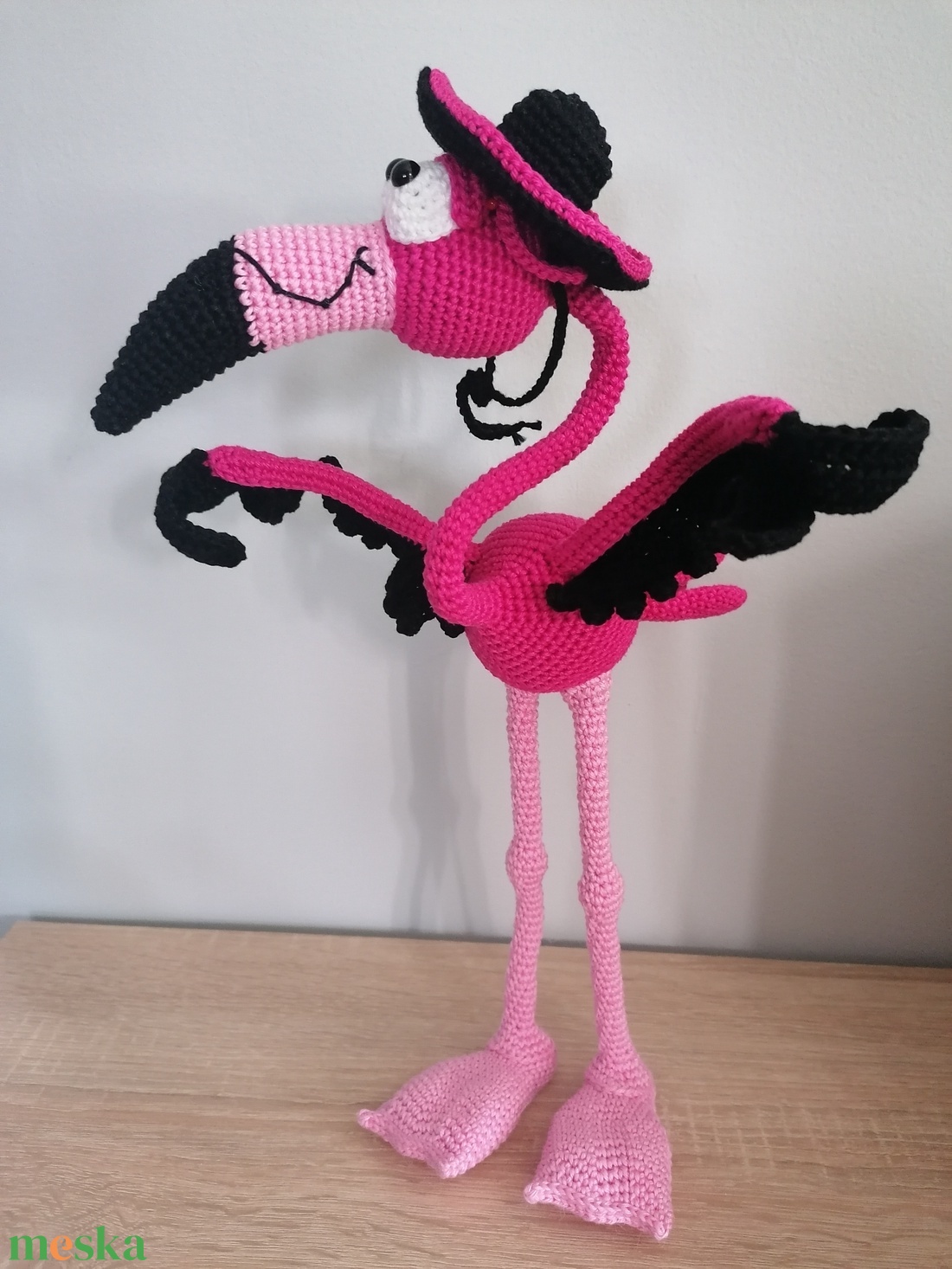 Amigurumi flamingó  - otthon & életmód - dekoráció - dísztárgy - Meska.hu