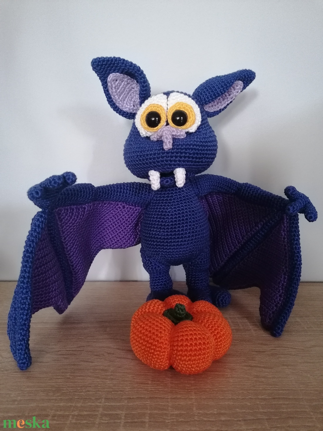 Amigurumi denevér  - otthon & életmód - dekoráció - asztal és polc dekoráció - asztaldísz - Meska.hu