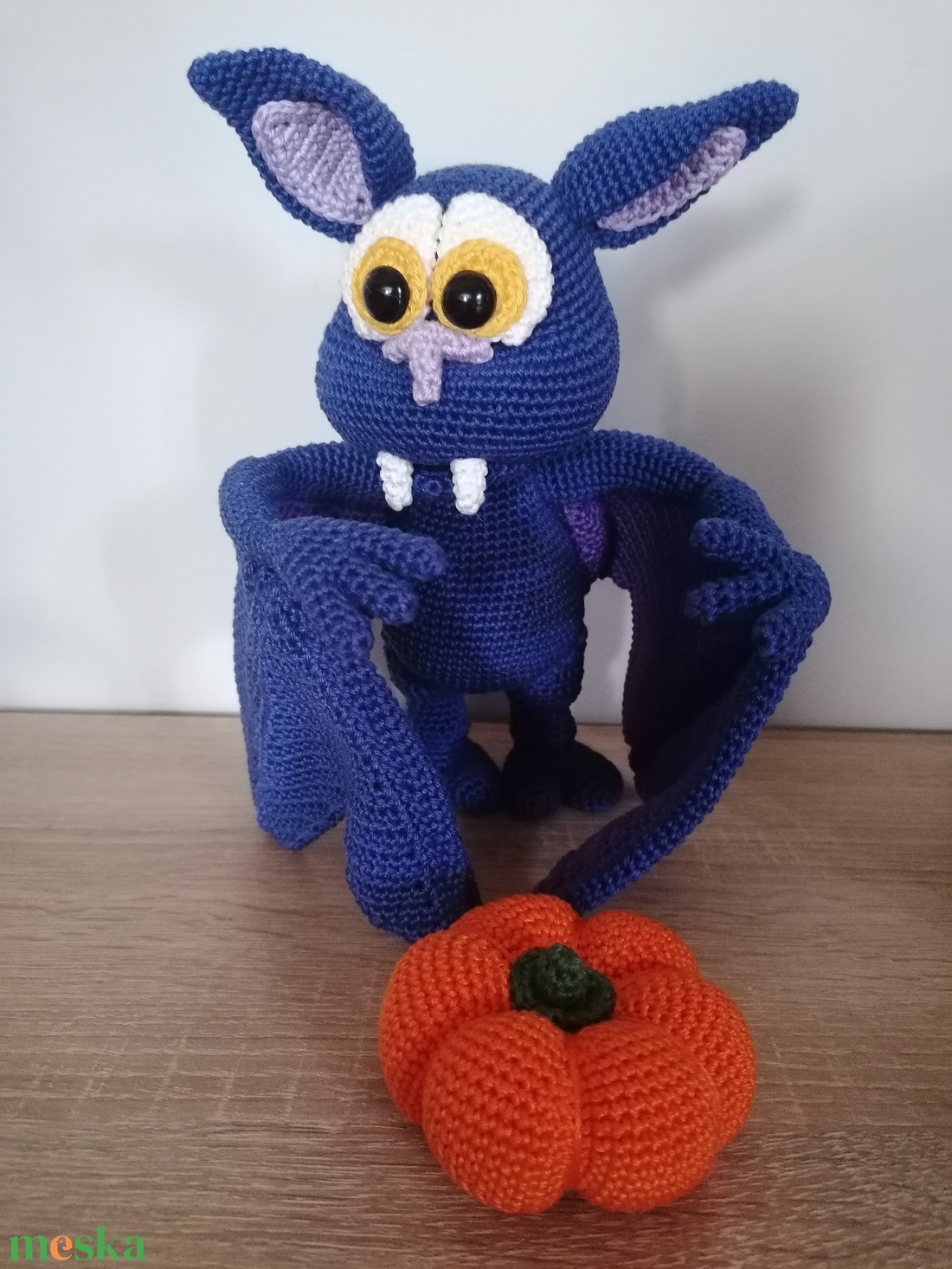 Amigurumi denevér  - otthon & életmód - dekoráció - asztal és polc dekoráció - asztaldísz - Meska.hu