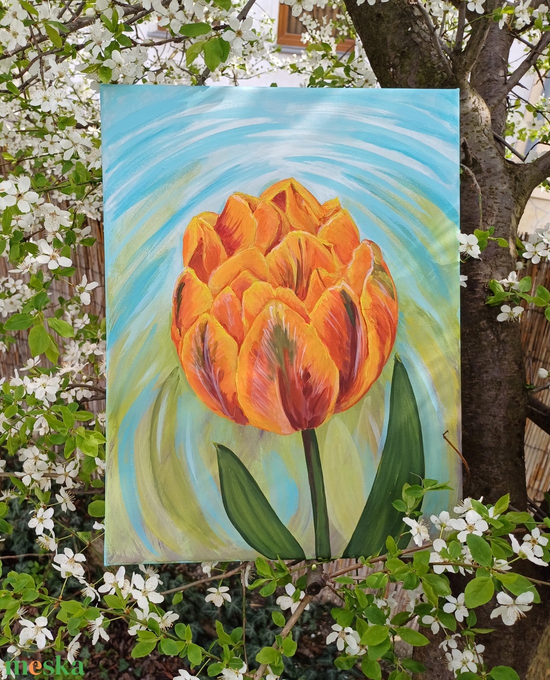 Tulipános, narancs hercegnő tulipán akril festmény, vászonkép - művészet - festmény - akril - Meska.hu Tulipános, narancs hercegnő tulipán akril festmény, vászonkép - művészet - festmény - akril - Meska.hu