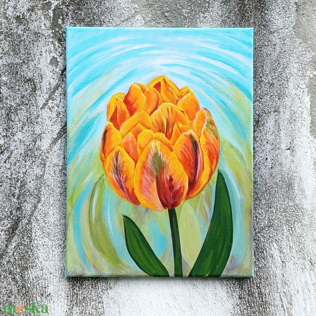 Tulipános, narancs hercegnő tulipán akril festmény, vászonkép - művészet - festmény - akril - Meska.hu Tulipános, narancs hercegnő tulipán akril festmény, vászonkép - művészet - festmény - akril - Meska.hu