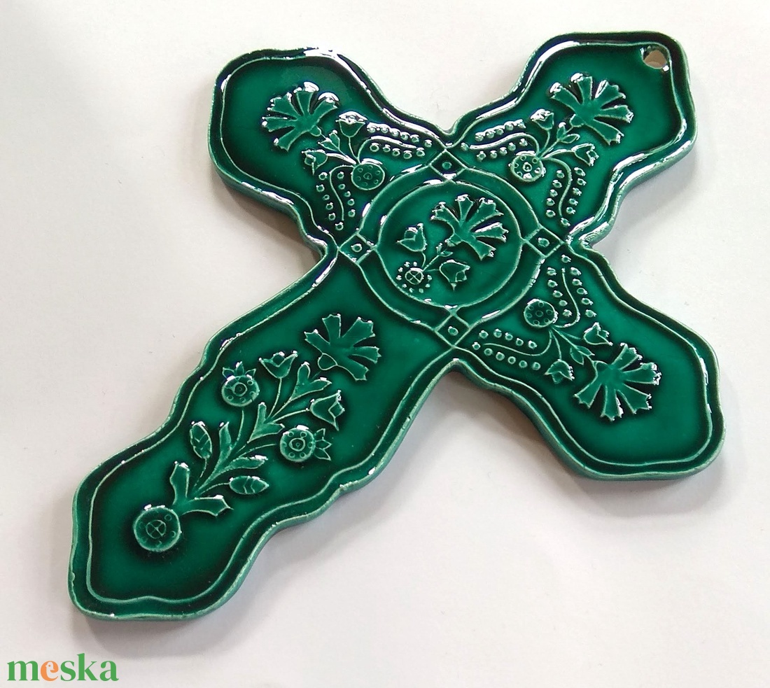 Székelyföldi- Székelykeresztúri kerámia kereszt - otthon & életmód - vallás - kereszt - Meska.hu