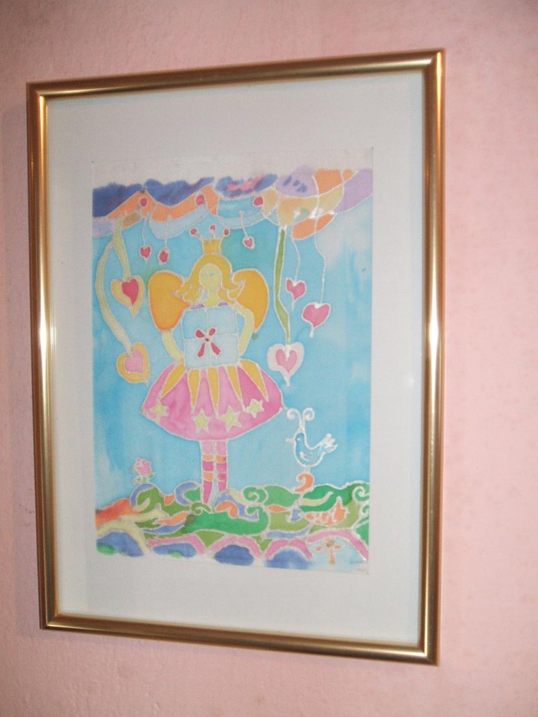 Hernyóselyem festmény. A mesebeli Tündér Ilona cimmel. - kellékek & szerszámok - Meska.hu