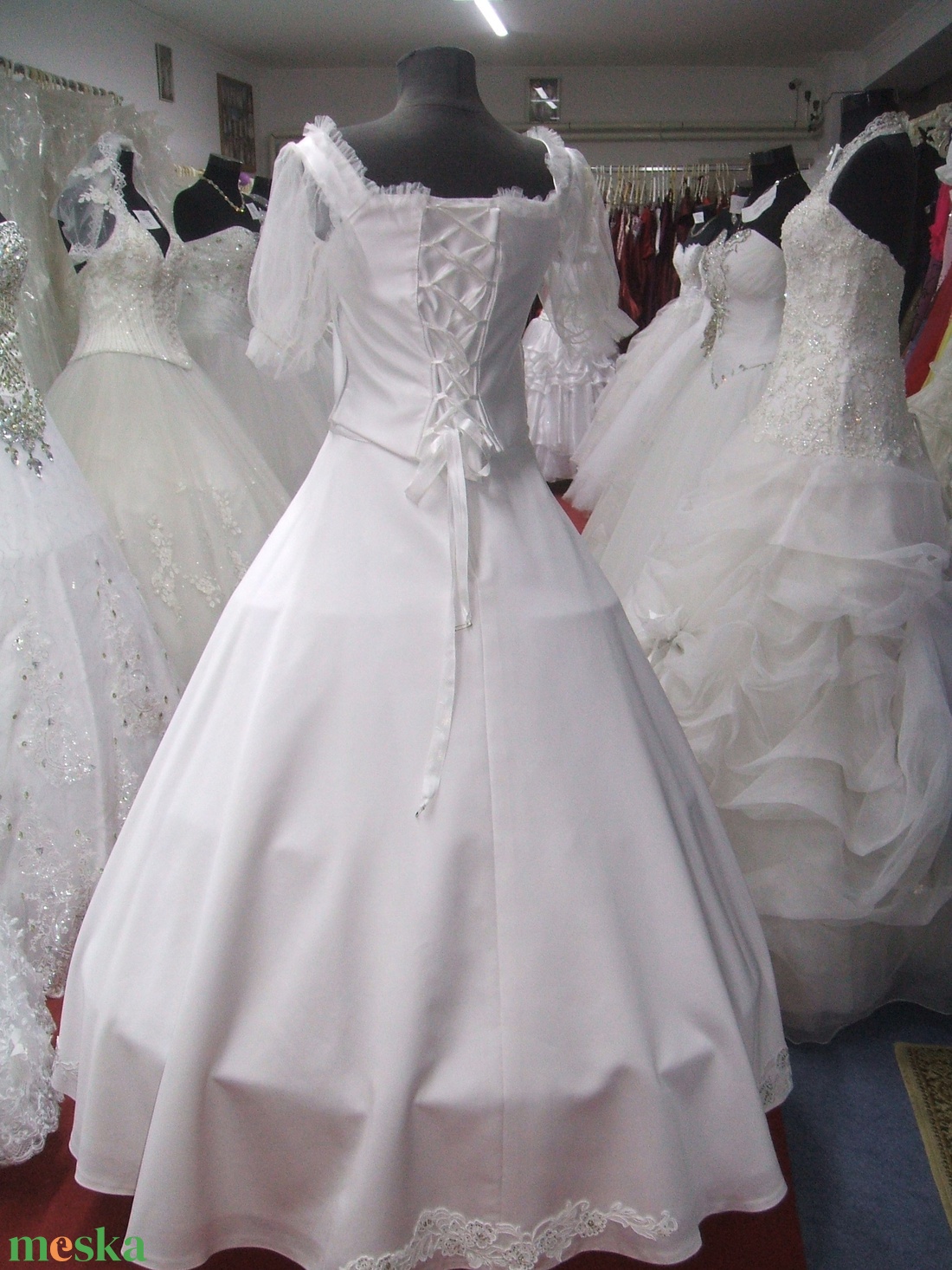 Menyasszonyi, báli, alkalmi, tánc ruha, palotás, 38-42 - esküvő - ruha - menyasszonyi ruha - Meska.hu
