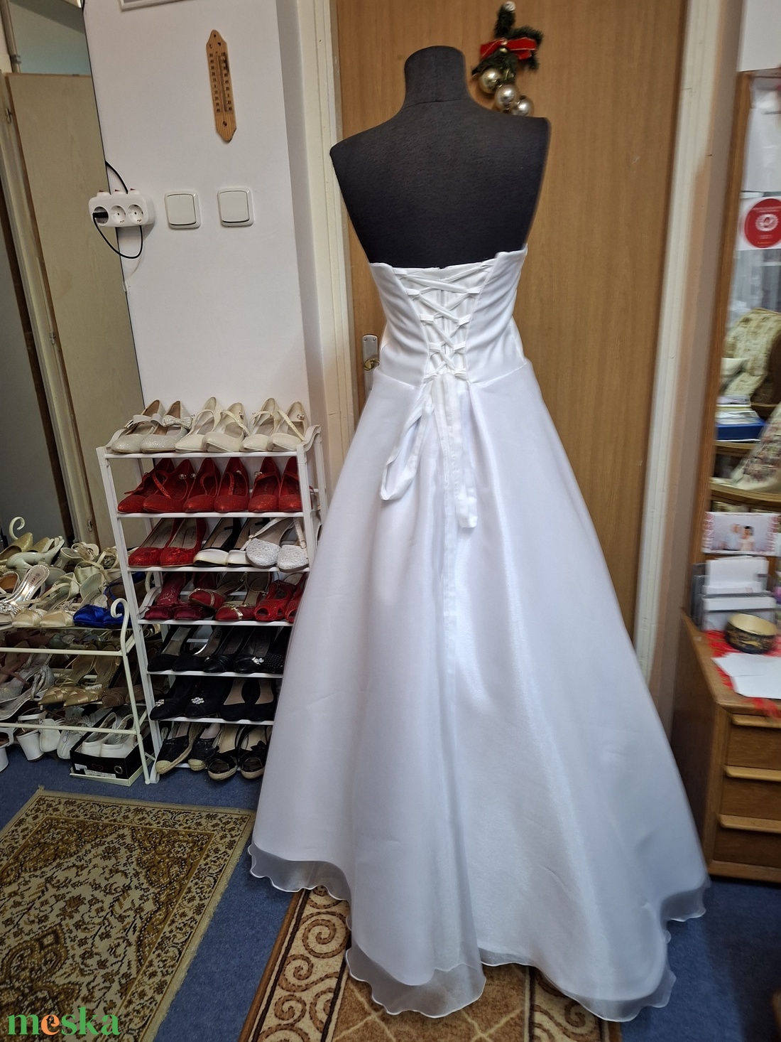 Menyasszonyi, szalagavatós,  alkalmi, tánc ruha, kalocsai himzéssel.  - esküvő - ruha - menyecske ruha - Meska.hu