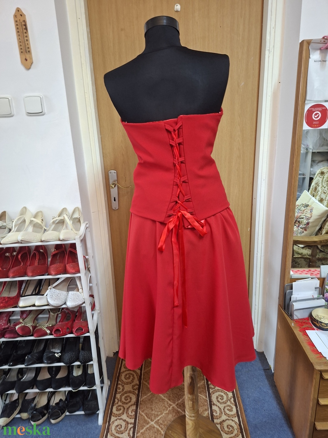 Himzett menyecske, alkalmi, tánc ruha. - esküvő - ruha - koszorúslány ruha - Meska.hu