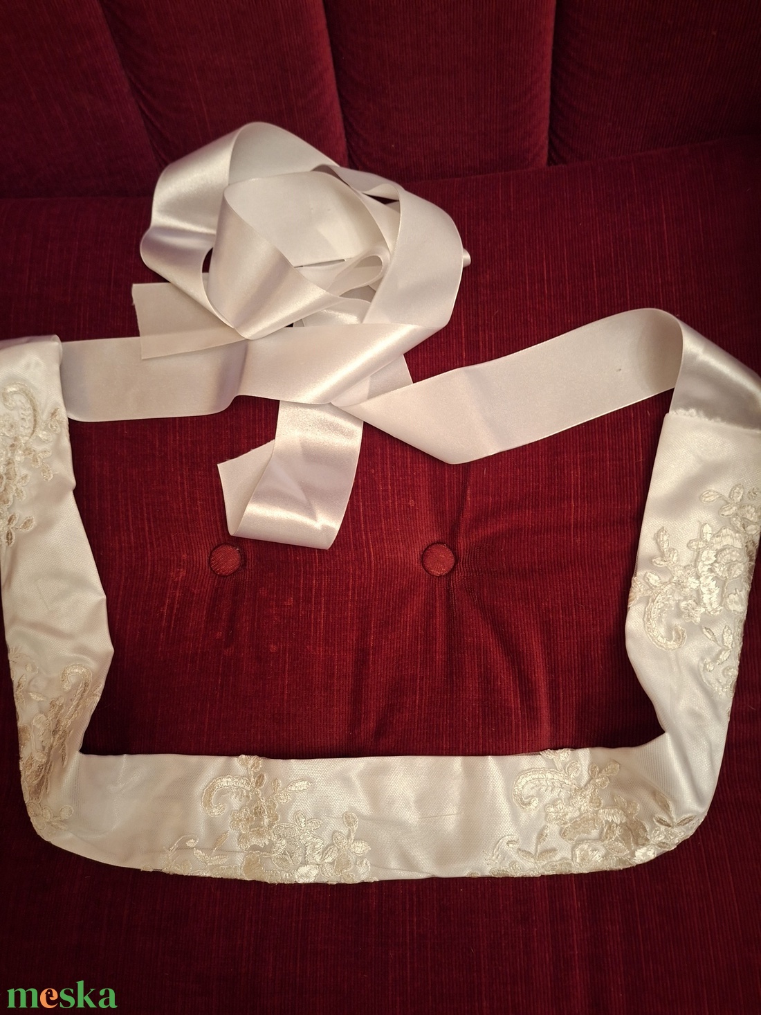 Csipke anyagú  övek, szalaggal. - ruha & divat - öv & övcsat - öv - Meska.hu