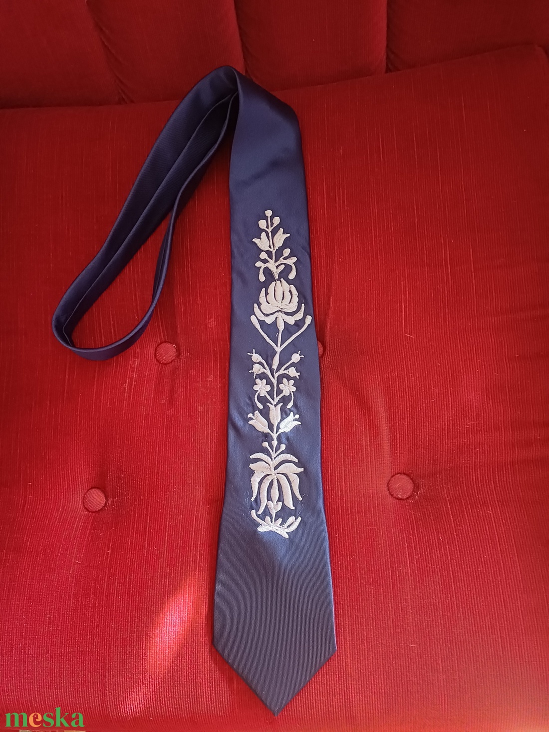 Bocskai mintával hímzett nyakkendők minden alkalomra - esküvő - kiegészítők - nyakkendő - Meska.hu