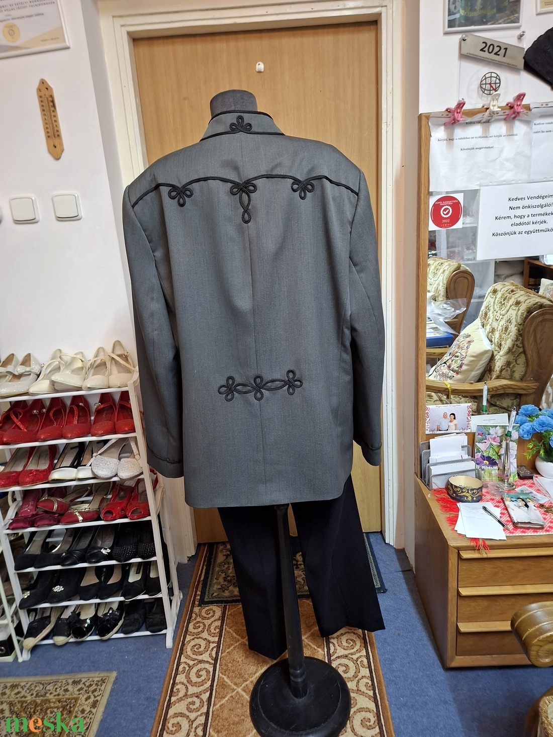 Elegáns bocskai zsinóros férfi öltöny a Nagy Napra, ünnepi alkalmakra. - ruha & divat - férfi ruha - ing - Meska.hu