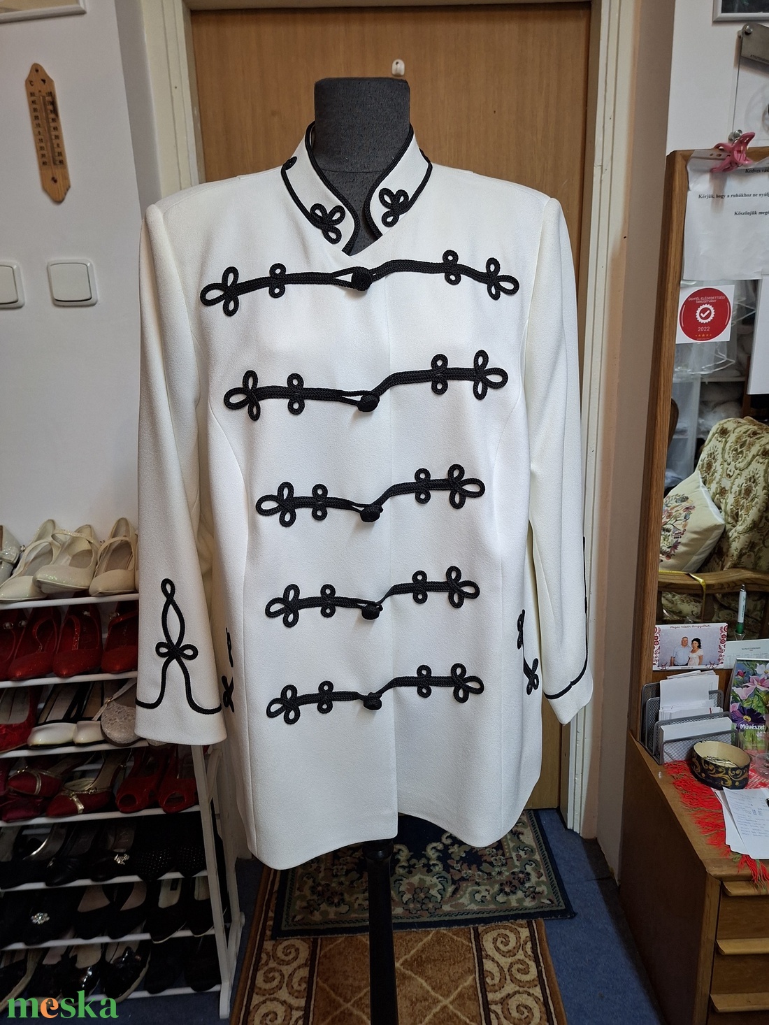 Bocskai zsinóros női kosztüm kabát , elegáns minden ünnepi alkalomra. - ruha & divat - női ruha - blézer & kosztüm - Meska.hu