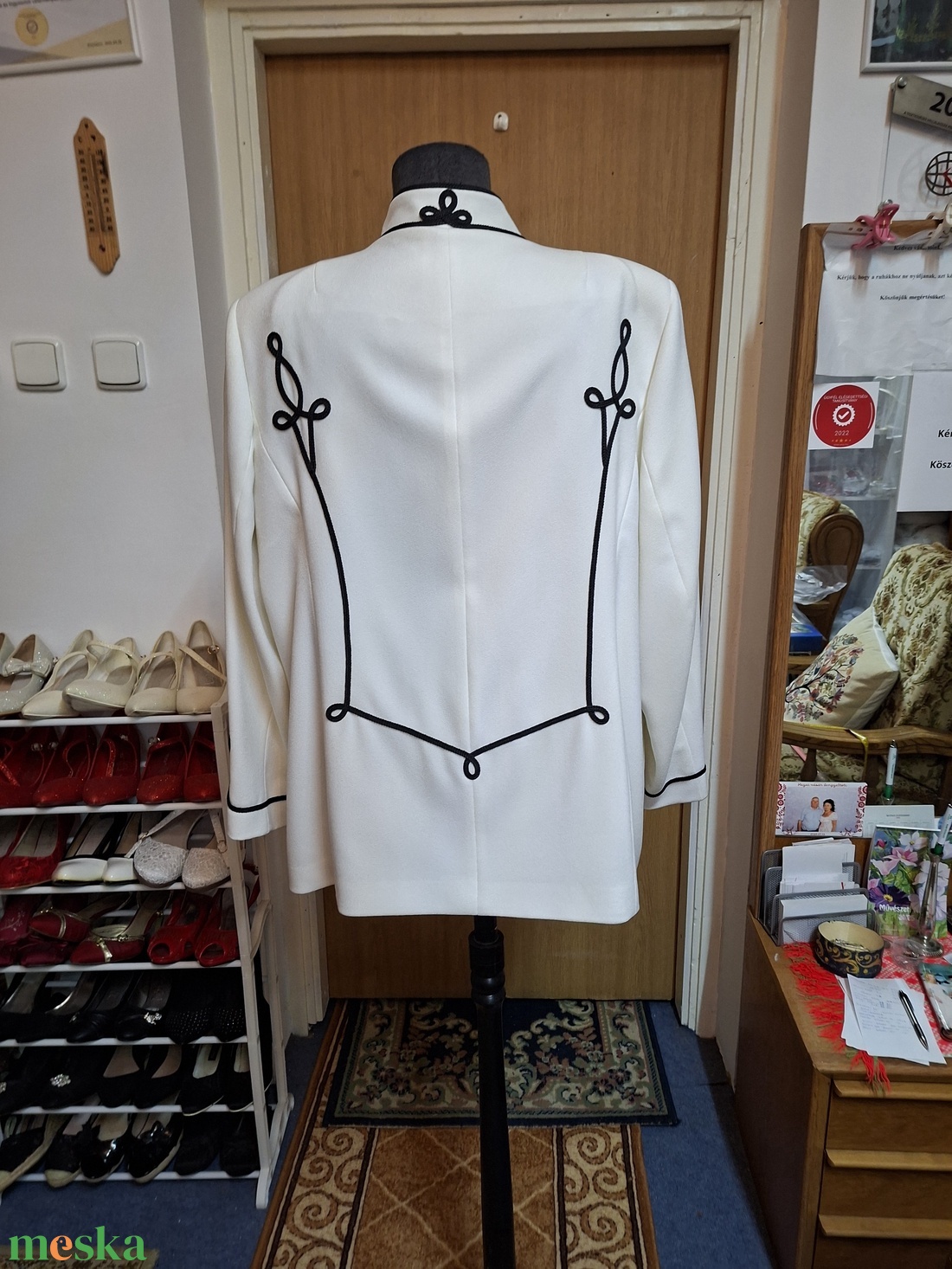 Bocskai zsinóros női kosztüm kabát , elegáns minden ünnepi alkalomra. - ruha & divat - női ruha - blézer & kosztüm - Meska.hu