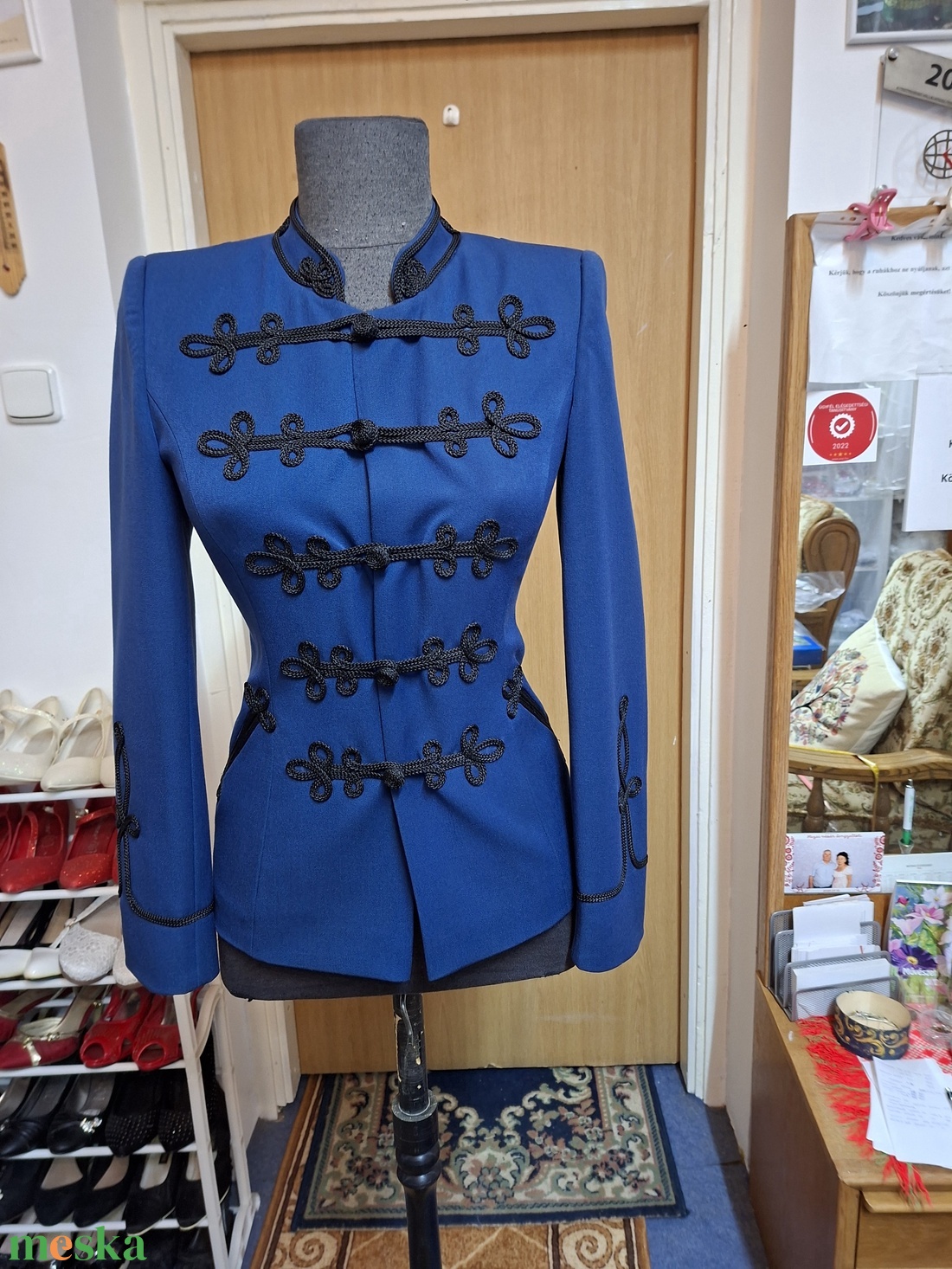 Bocskai zsinóros női kosztüm kabát , elegáns minden ünnepi alkalomra. - ruha & divat - női ruha - blézer & kosztüm - Meska.hu