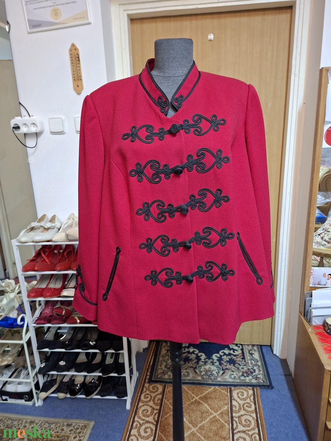 Bocskai zsinóros női kosztüm kabát , elegáns minden ünnepi alkalomra. - ruha & divat - női ruha - blézer & kosztüm - Meska.hu