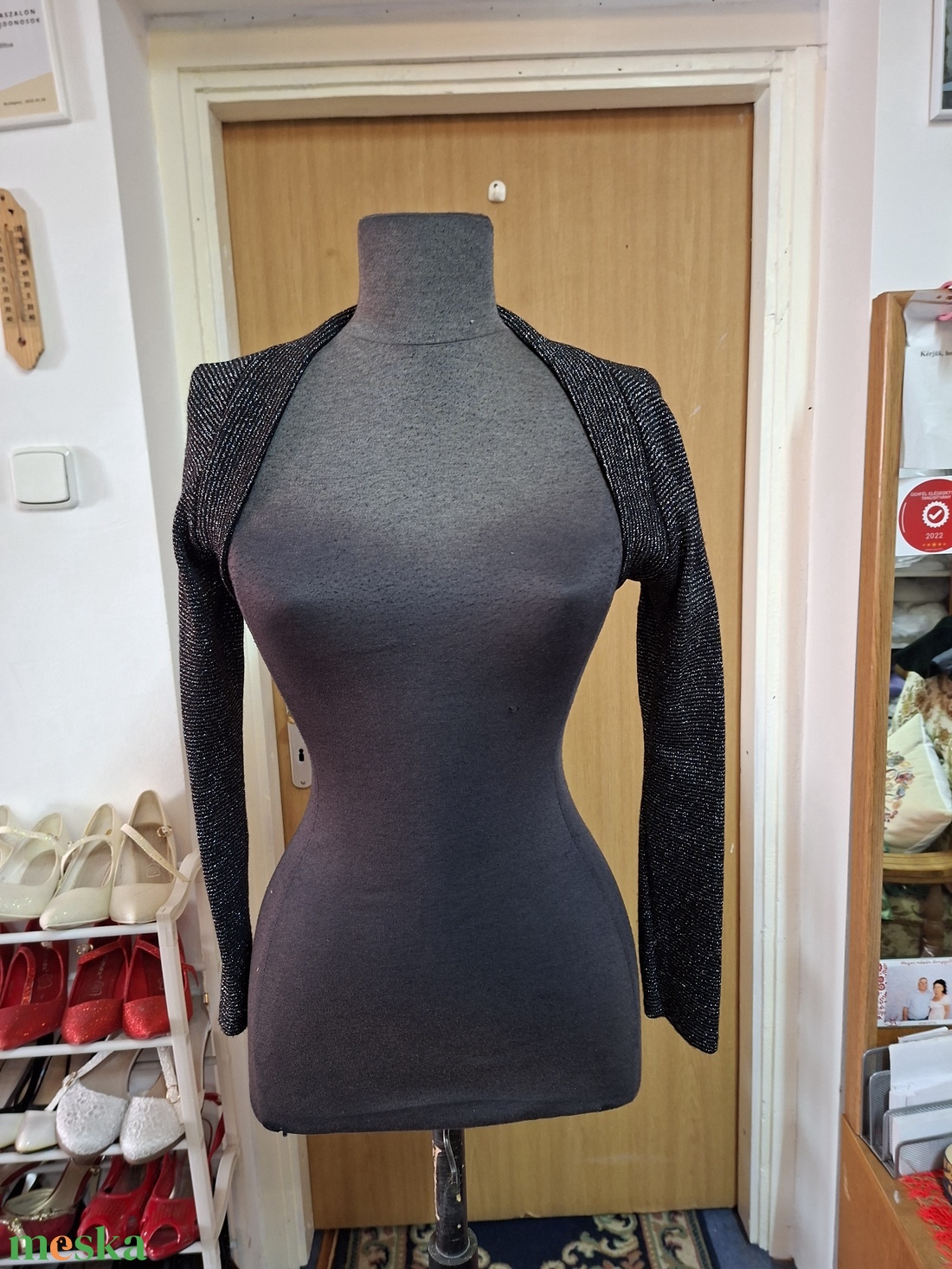 Boleró, zöld elasztikus csipke.   - esküvő - kiegészítők - bolero és válltakaró - Meska.hu