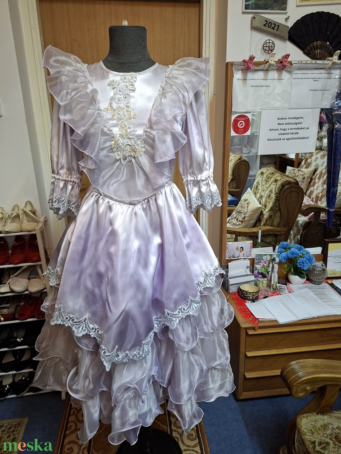 Hercegnő, királynő  jelmez, koszorúslány ruha. - ruha & divat - jelmez & álarc - jelmez - Meska.hu